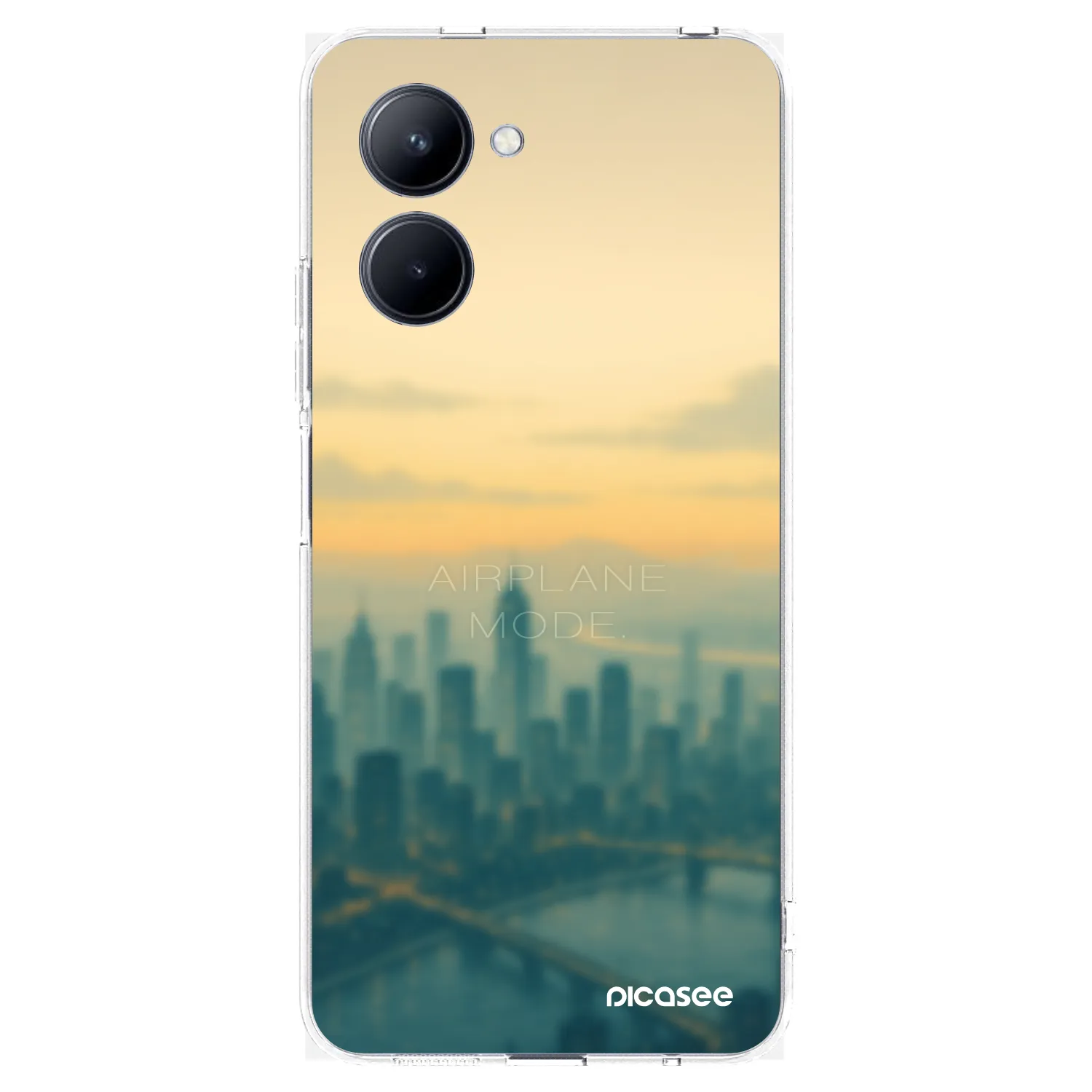 Picasee silikonska prozirna maskica za Realme C33 (2023) - Airplane mode