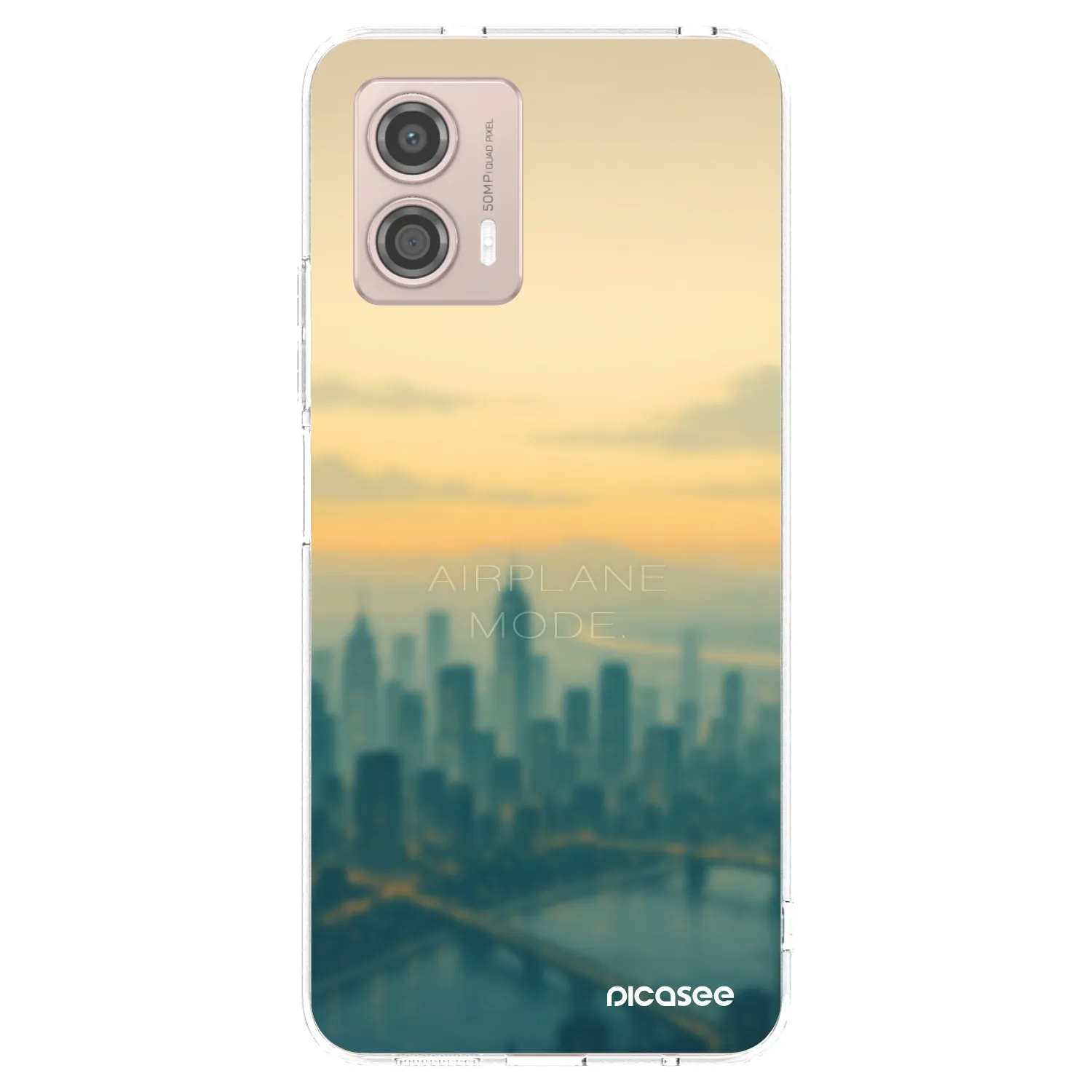 Picasee silikonska prozirna maskica za Motorola Moto G53 5G - Airplane mode