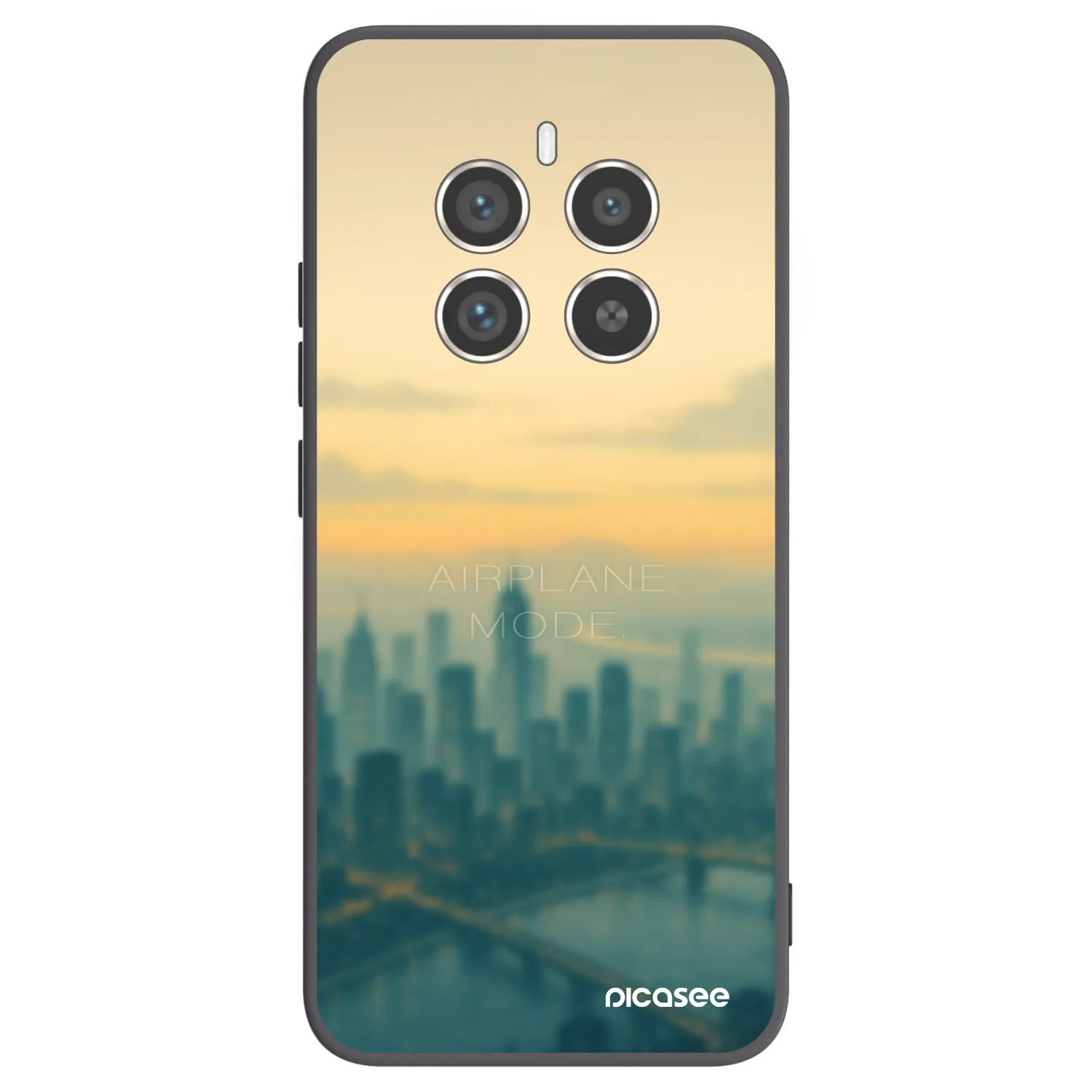 Picasee crna silikonska maskica za Realme 12 Pro 5G - Airplane mode