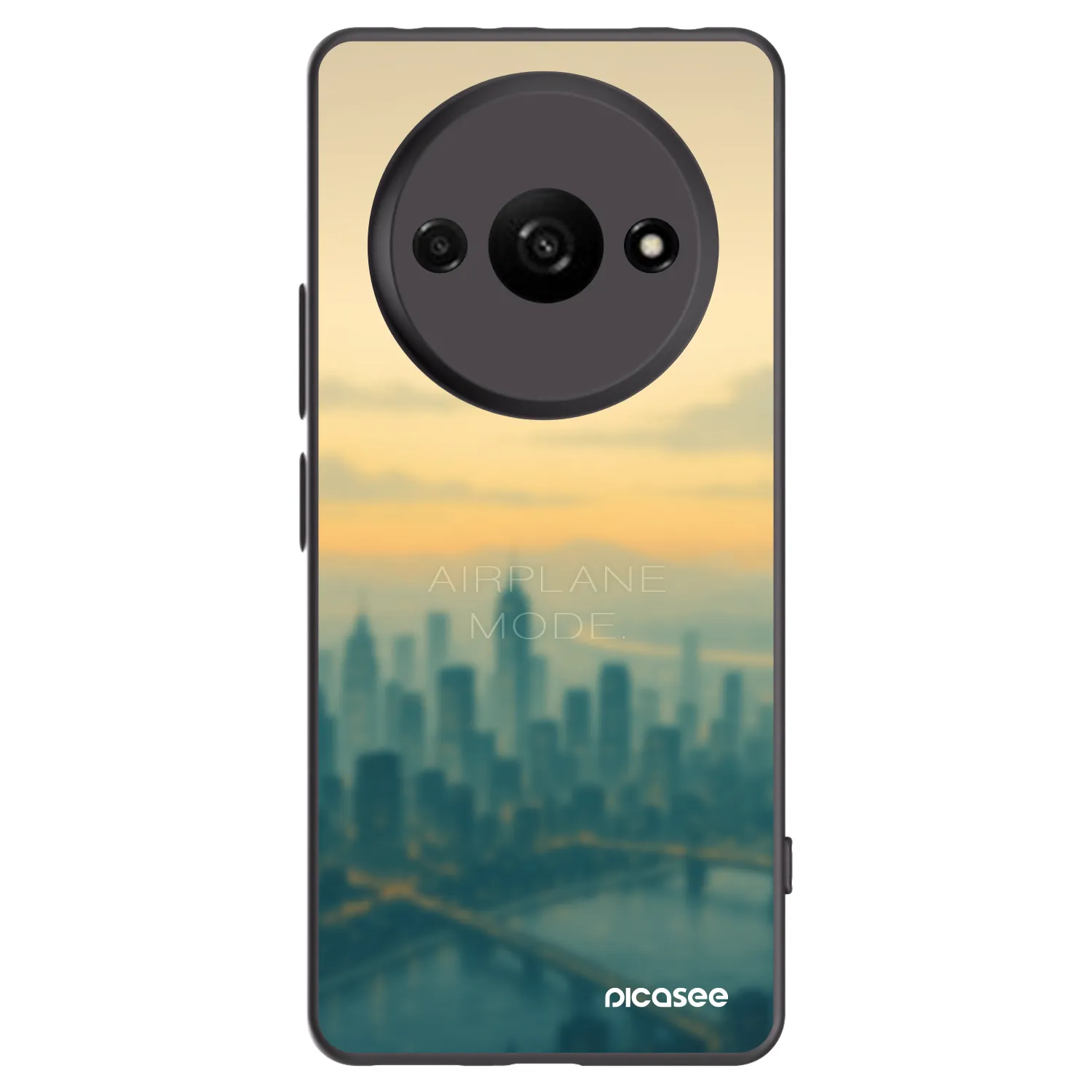 Picasee crna silikonska maskica za Xiaomi Redmi A3 - Airplane mode