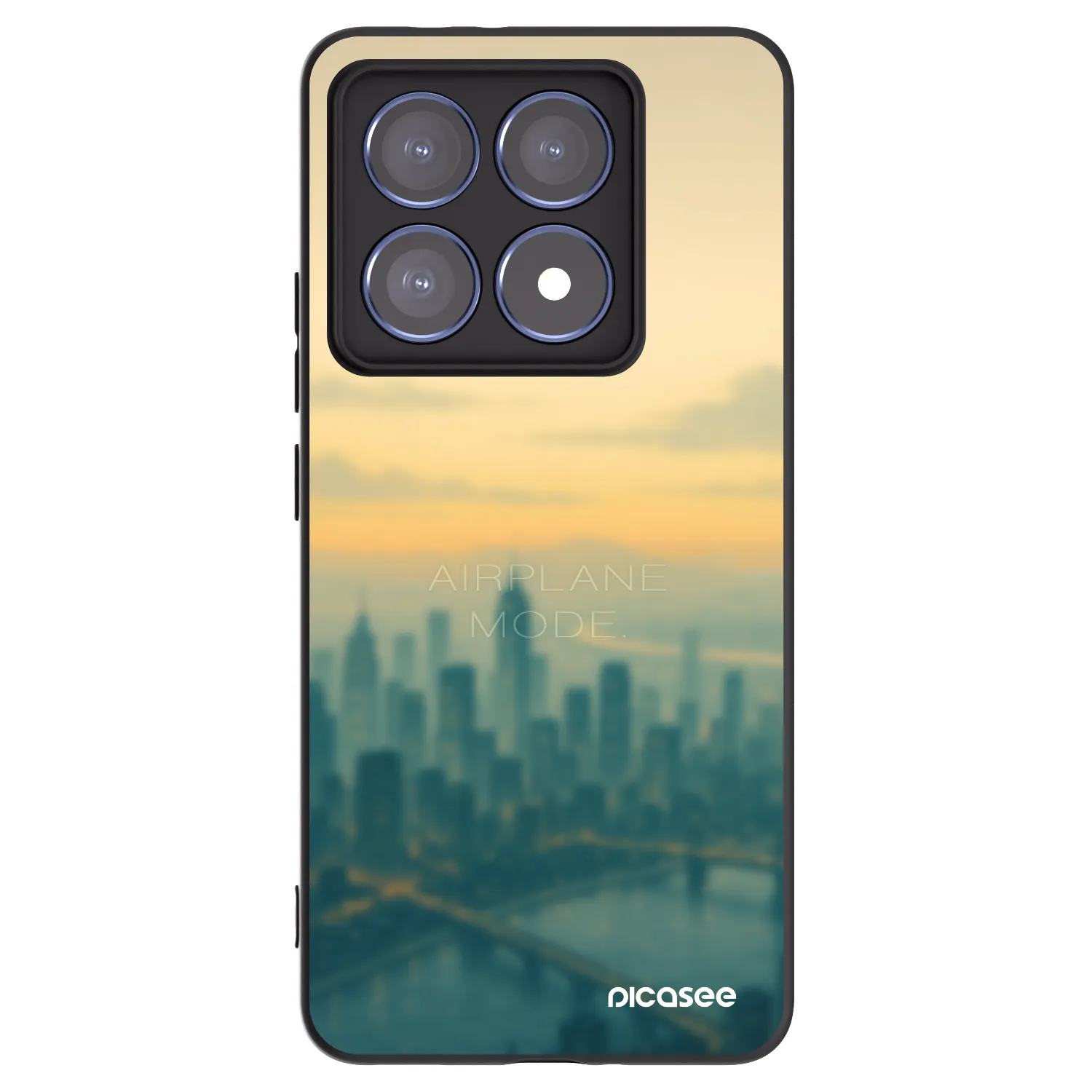 Picasee crna silikonska maskica za Xiaomi 14T Pro - Airplane mode