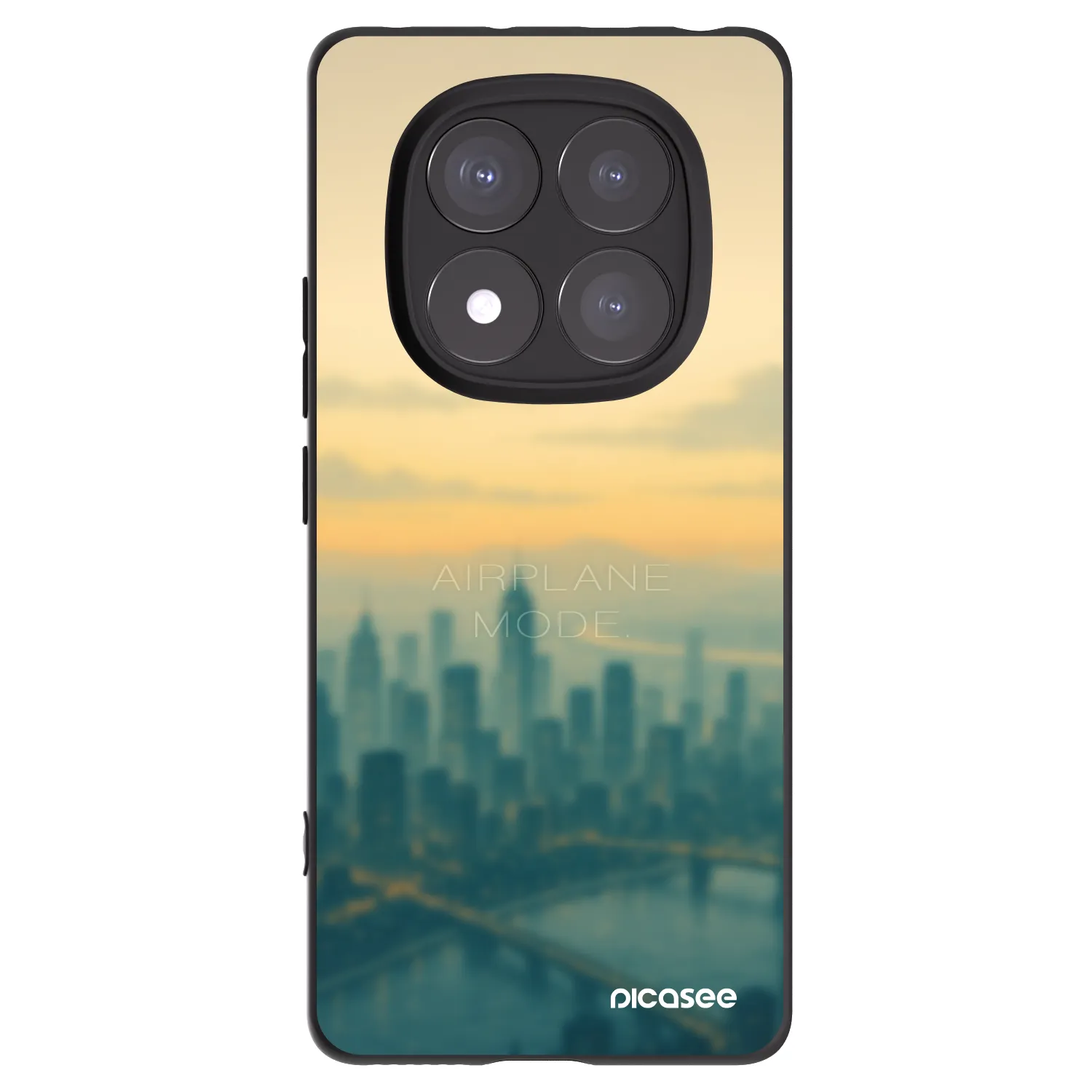Picasee crna silikonska maskica za Xiaomi Redmi Note 14 Pro 5G - Airplane mode
