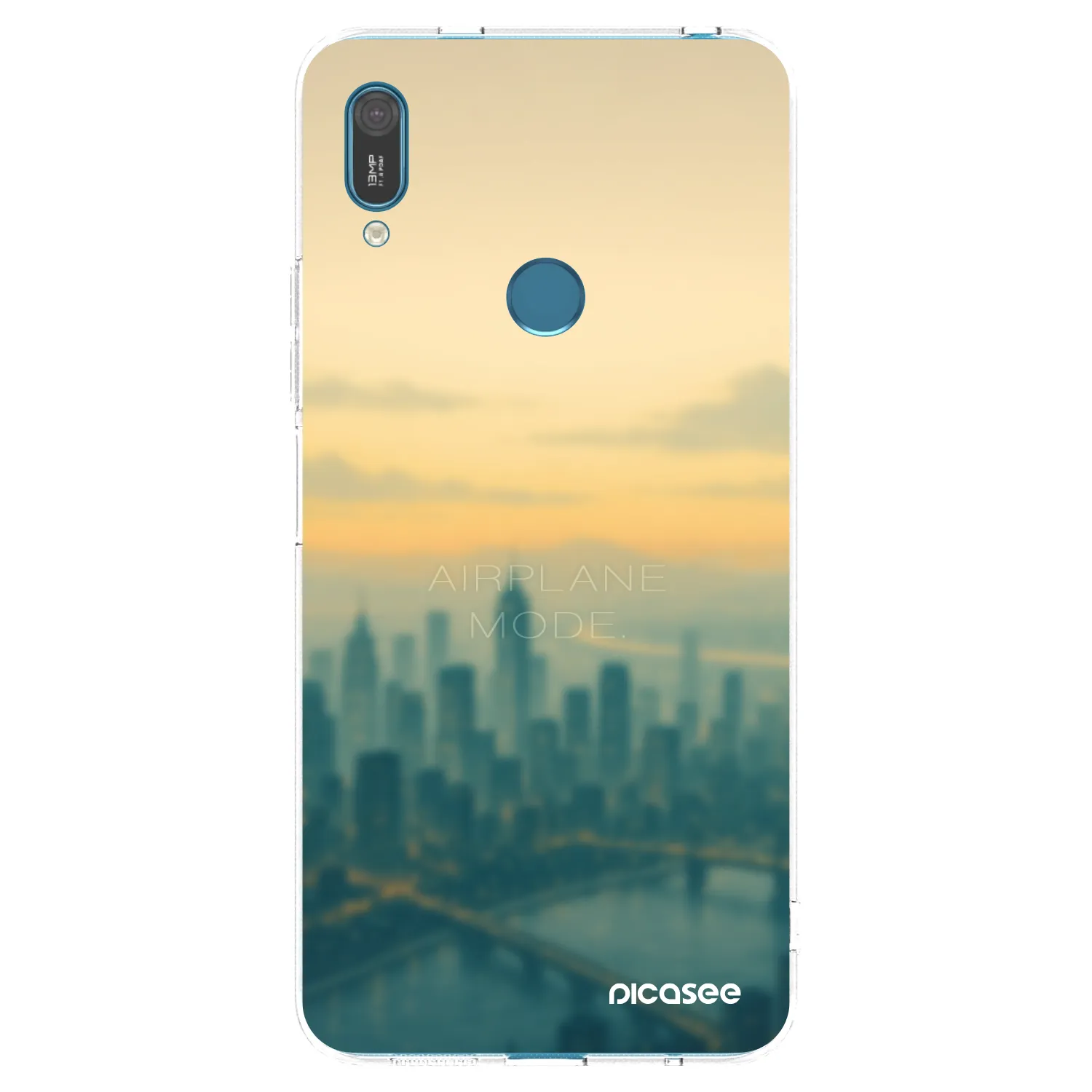 Picasee silikonska prozirna maskica za Huawei Y7 2019 - Airplane mode