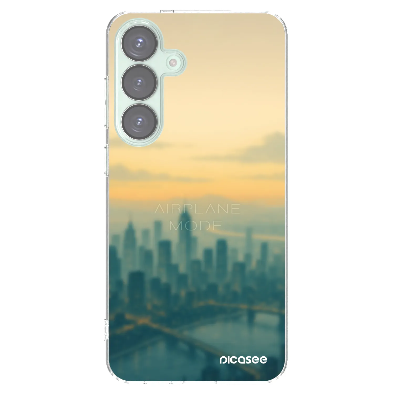 Picasee silikonska prozirna maskica za Samsung Galaxy S25+ 5G - Airplane mode