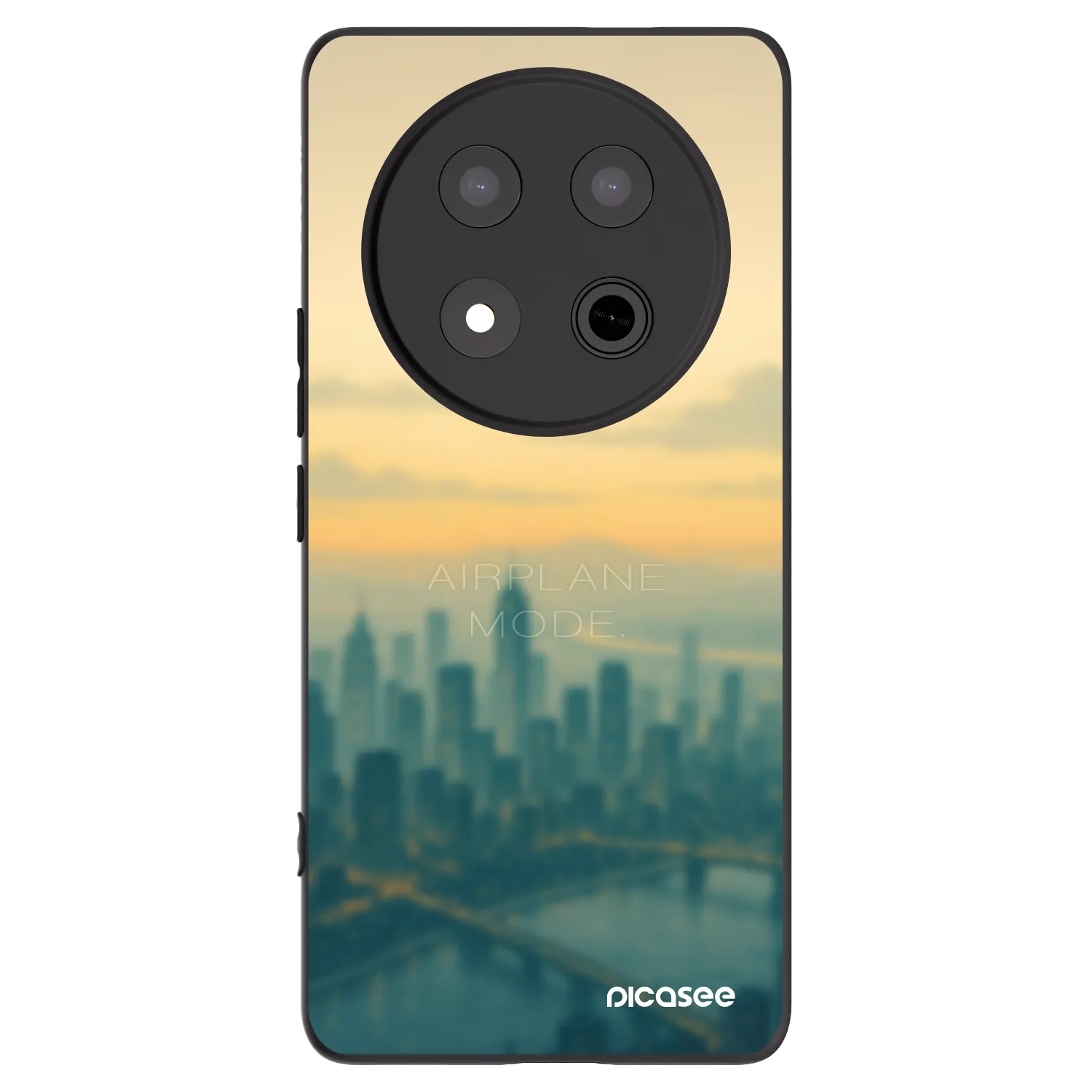 Picasee crna silikonska maskica za Honor Magic7 Lite 5G - Airplane mode