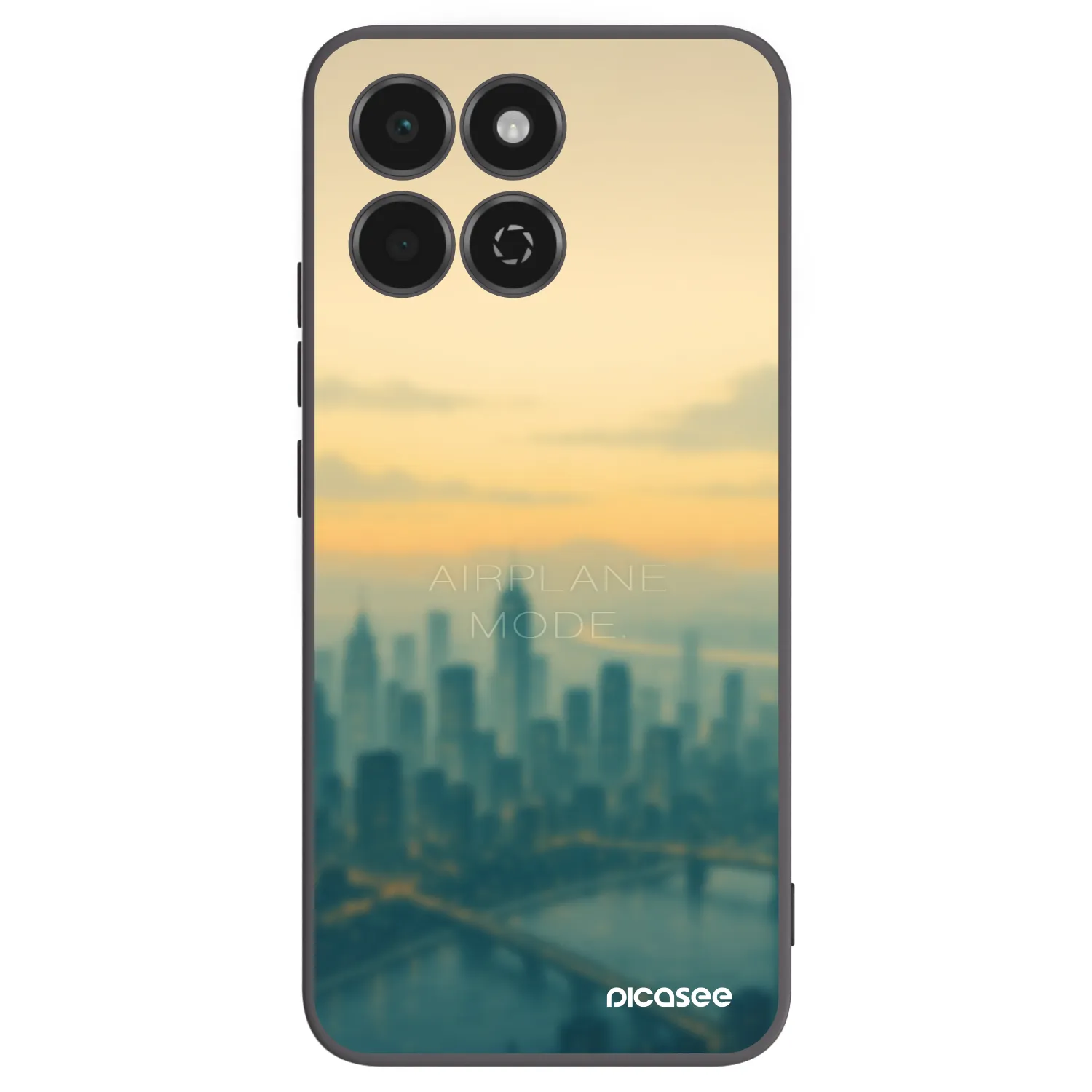Picasee crna silikonska maskica za Honor 200 Smart 5G - Airplane mode