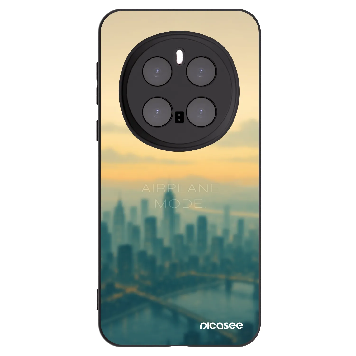 Picasee crna silikonska maskica za Honor Magic7 Pro 5G - Airplane mode