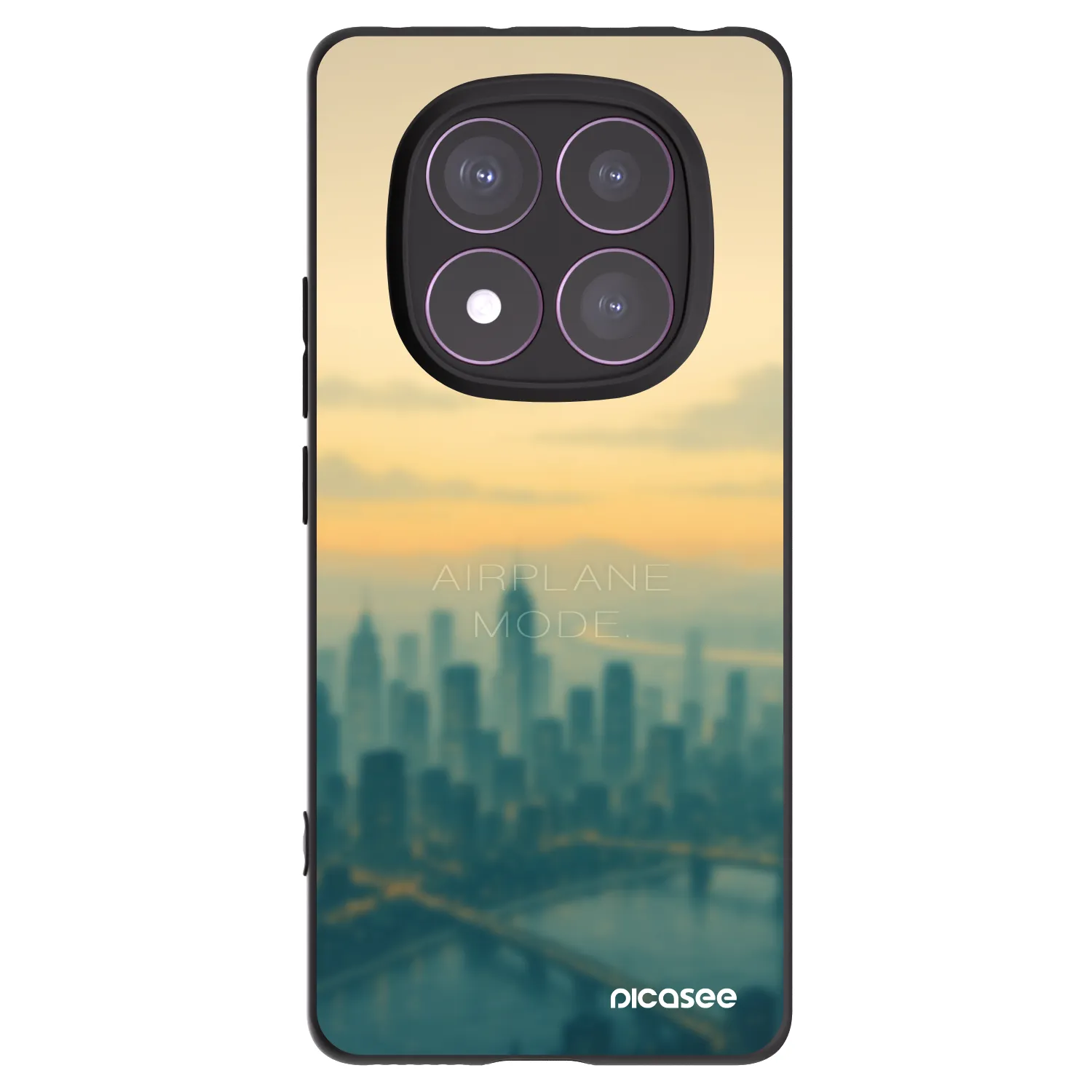 Picasee crna silikonska maskica za Xiaomi Redmi Note 14 Pro 4G - Airplane mode