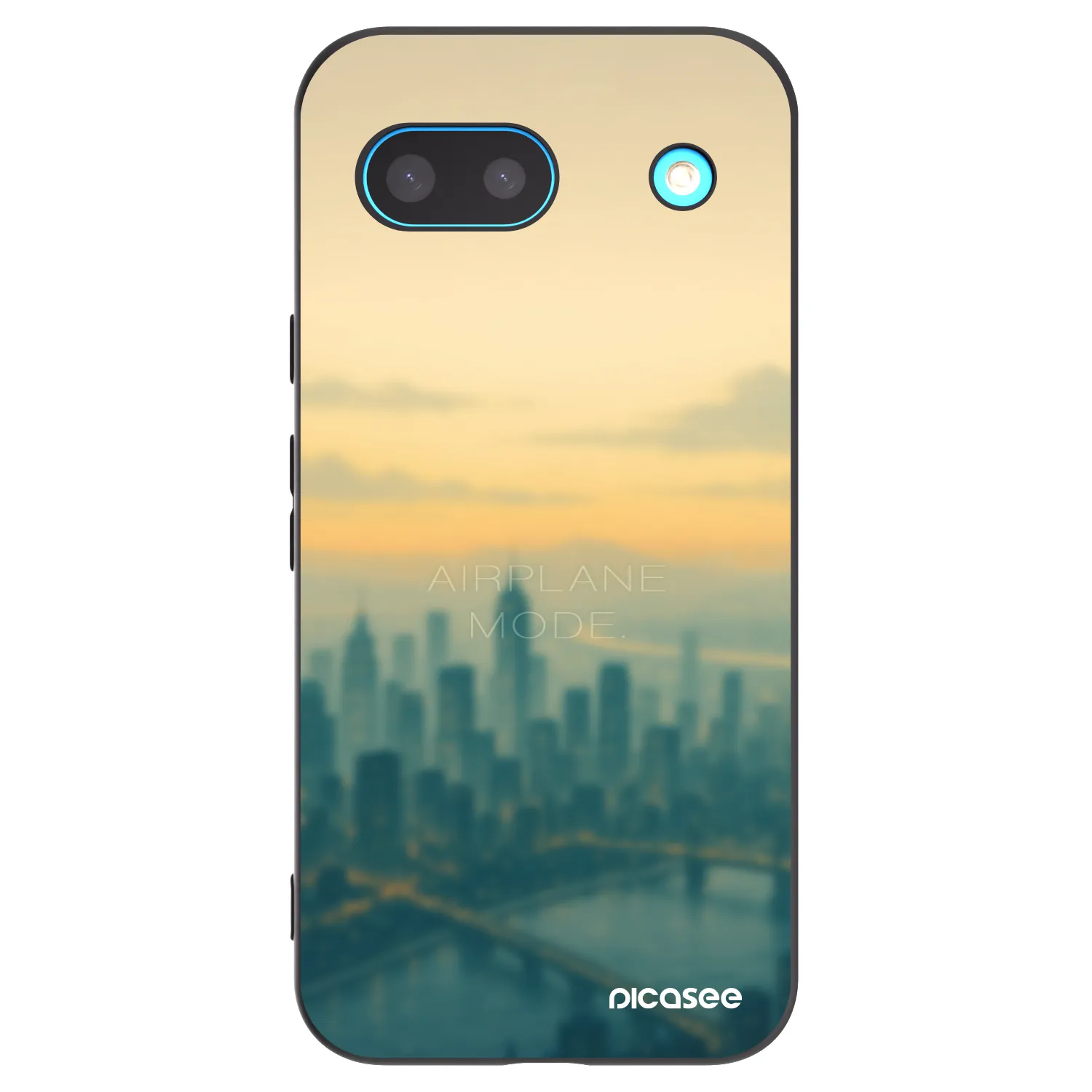 Picasee crna silikonska maskica za Google Pixel 8a - Airplane mode