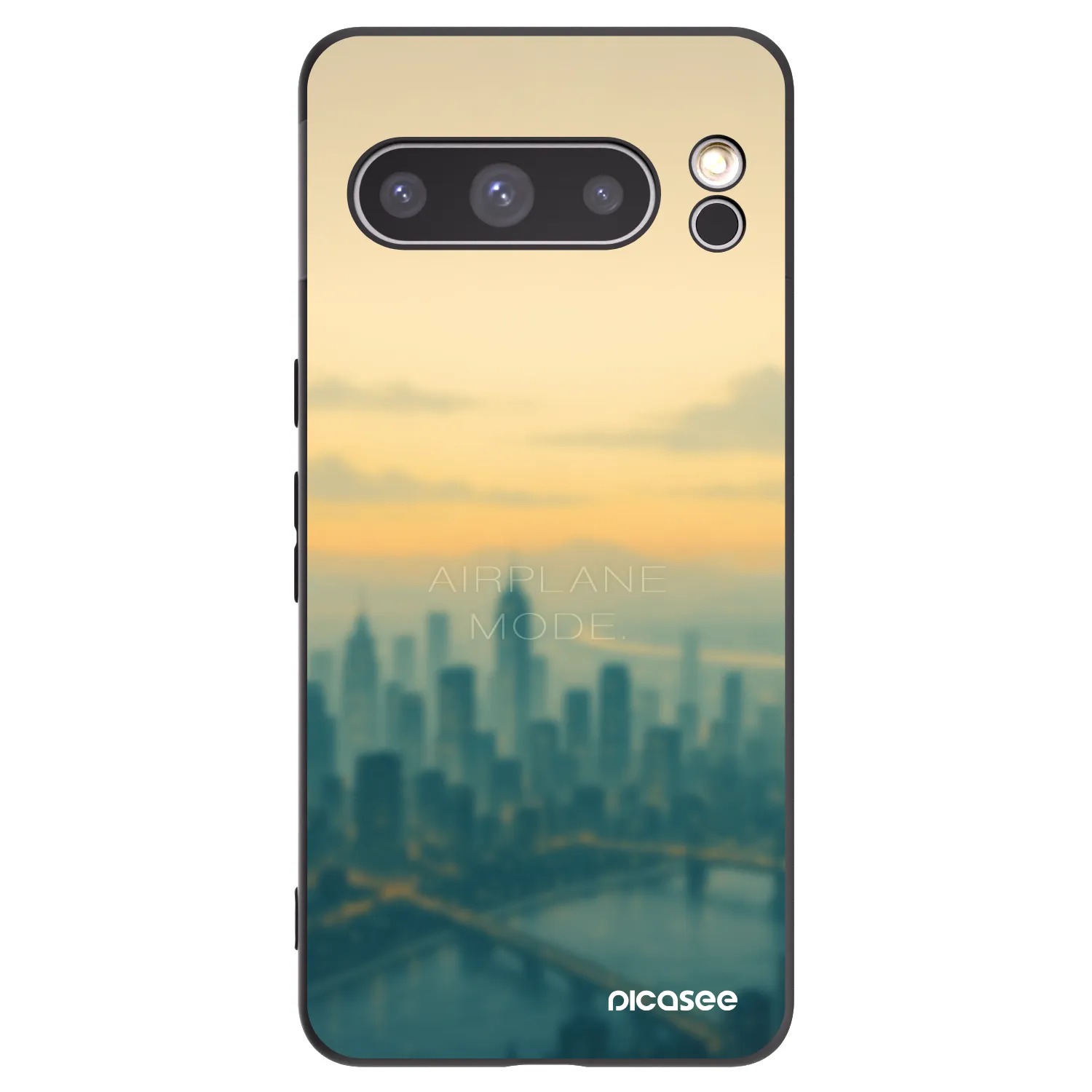 Picasee crna silikonska maskica za Google Pixel 8 Pro - Airplane mode