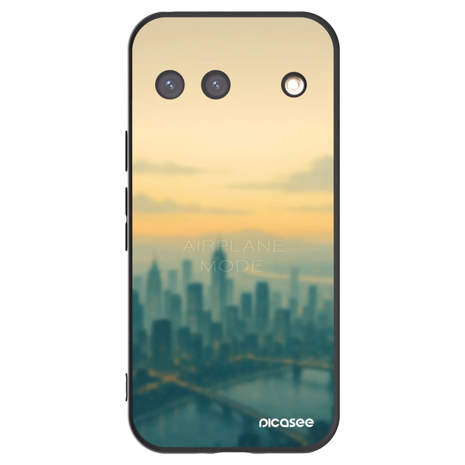 Picasee crna silikonska maskica za Google Pixel 9 - Airplane mode