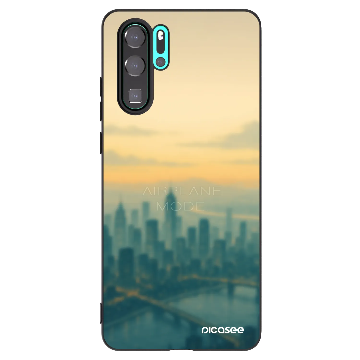 Picasee crna silikonska maskica za Huawei P30 Pro - Airplane mode