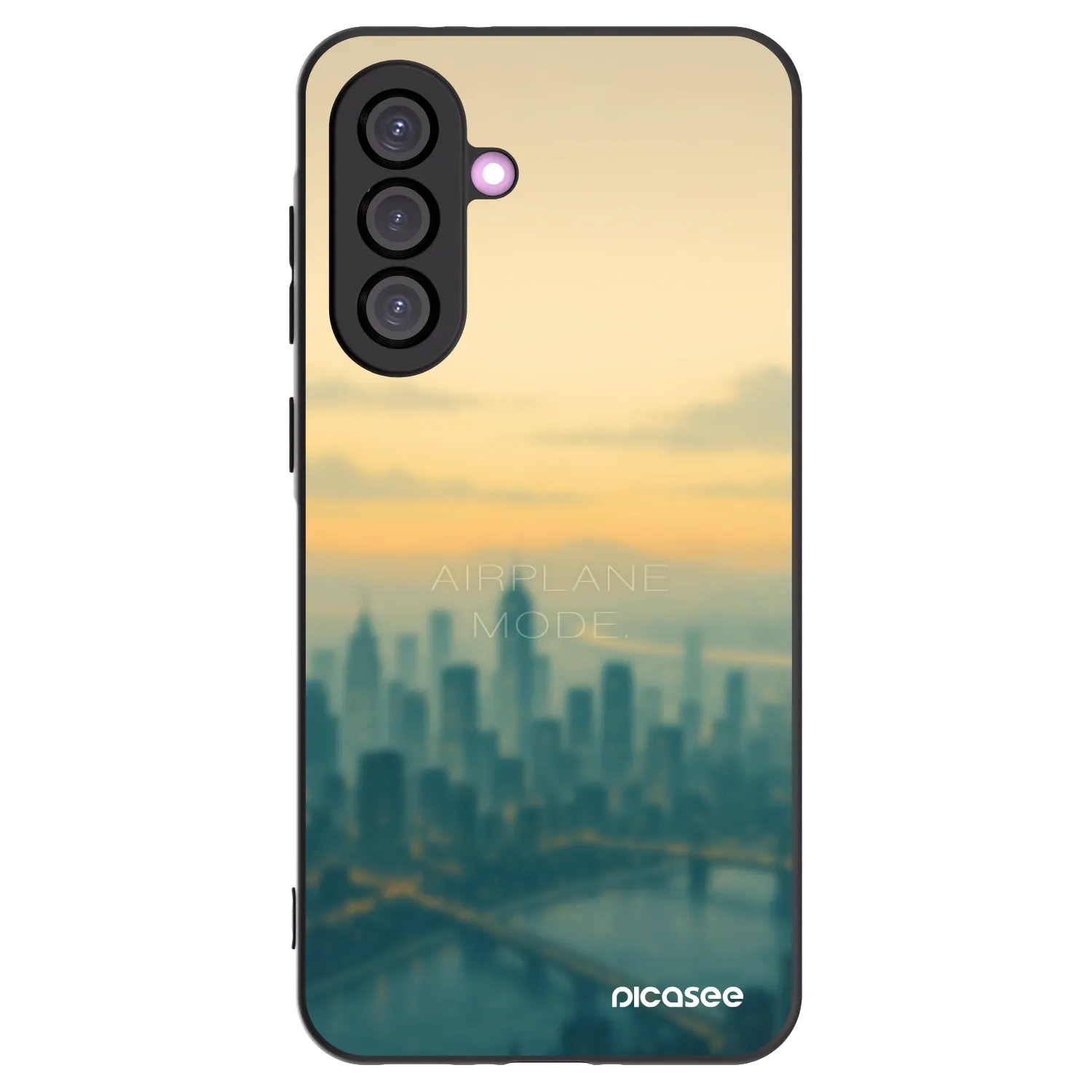 Picasee crna silikonska maskica za Samsung Galaxy A36 5G - Airplane mode