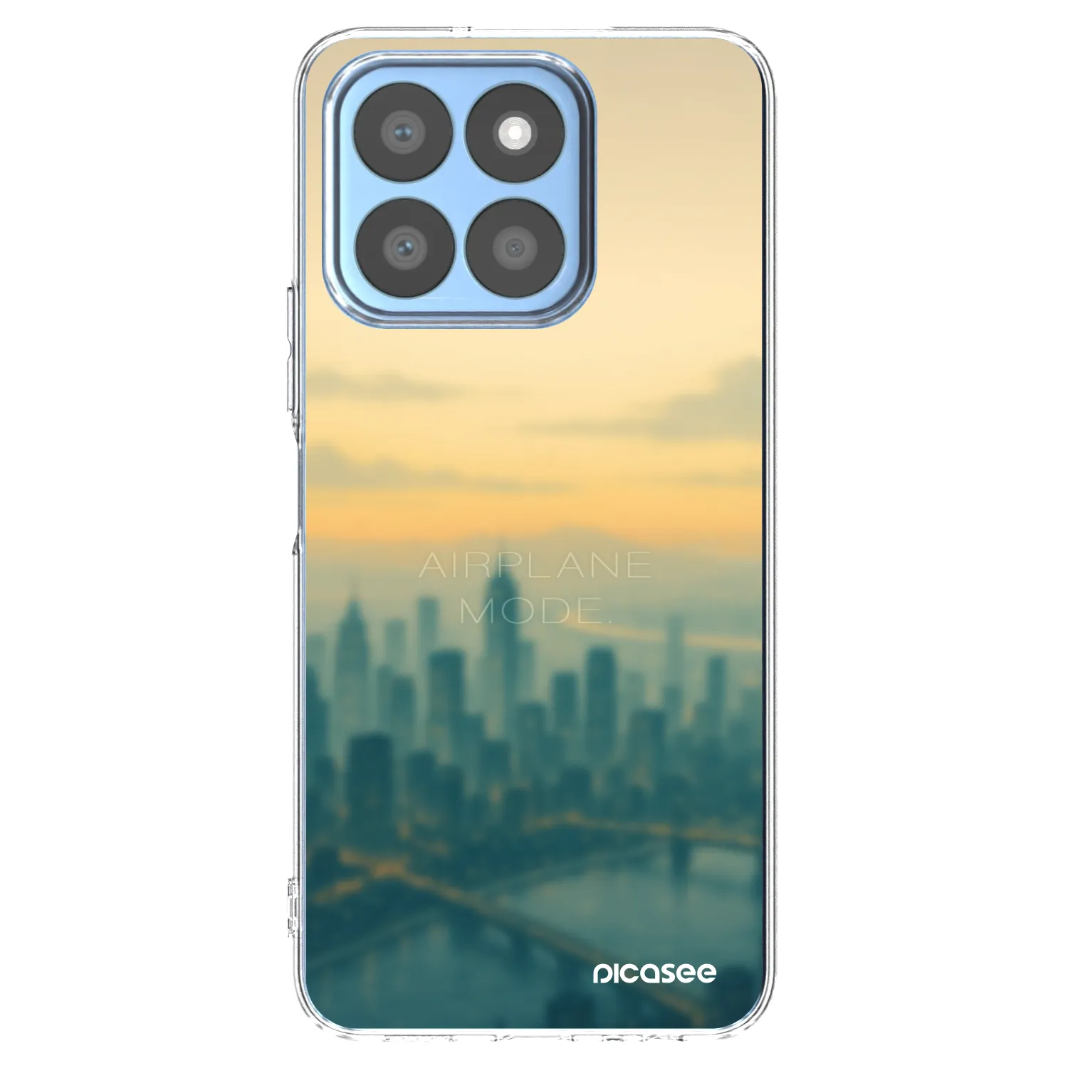 Picasee silikonska prozirna maskica za Honor X8c - Airplane mode