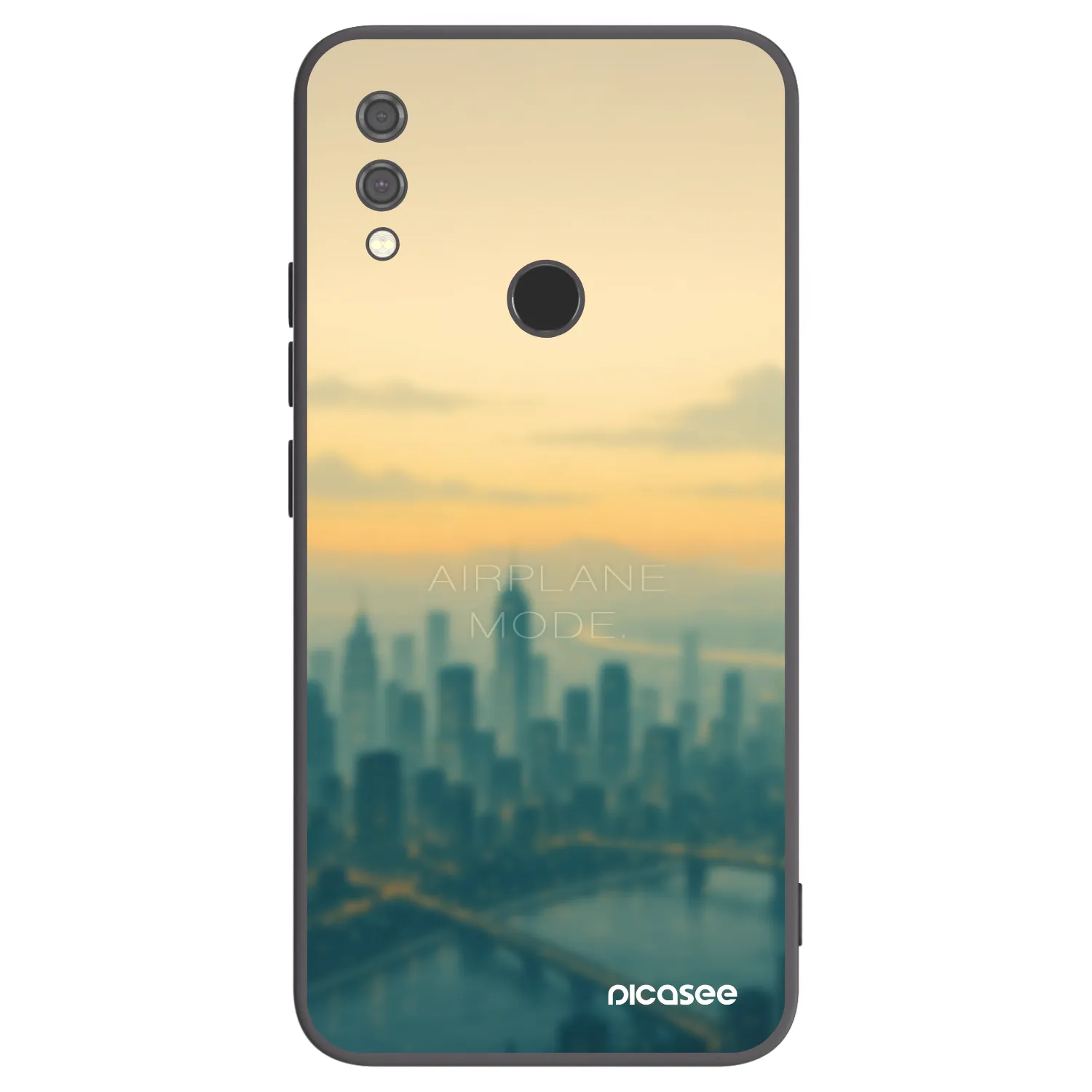 Picasee crna silikonska maskica za Xiaomi Redmi Note 7 - Airplane mode