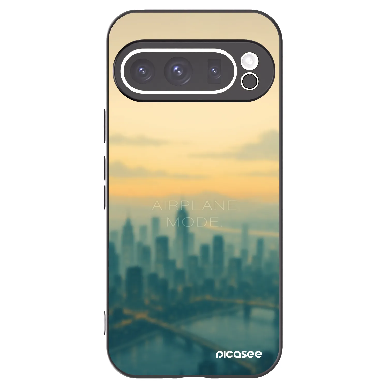 Picasee crna silikonska maskica za Google Pixel 9 Pro - Airplane mode