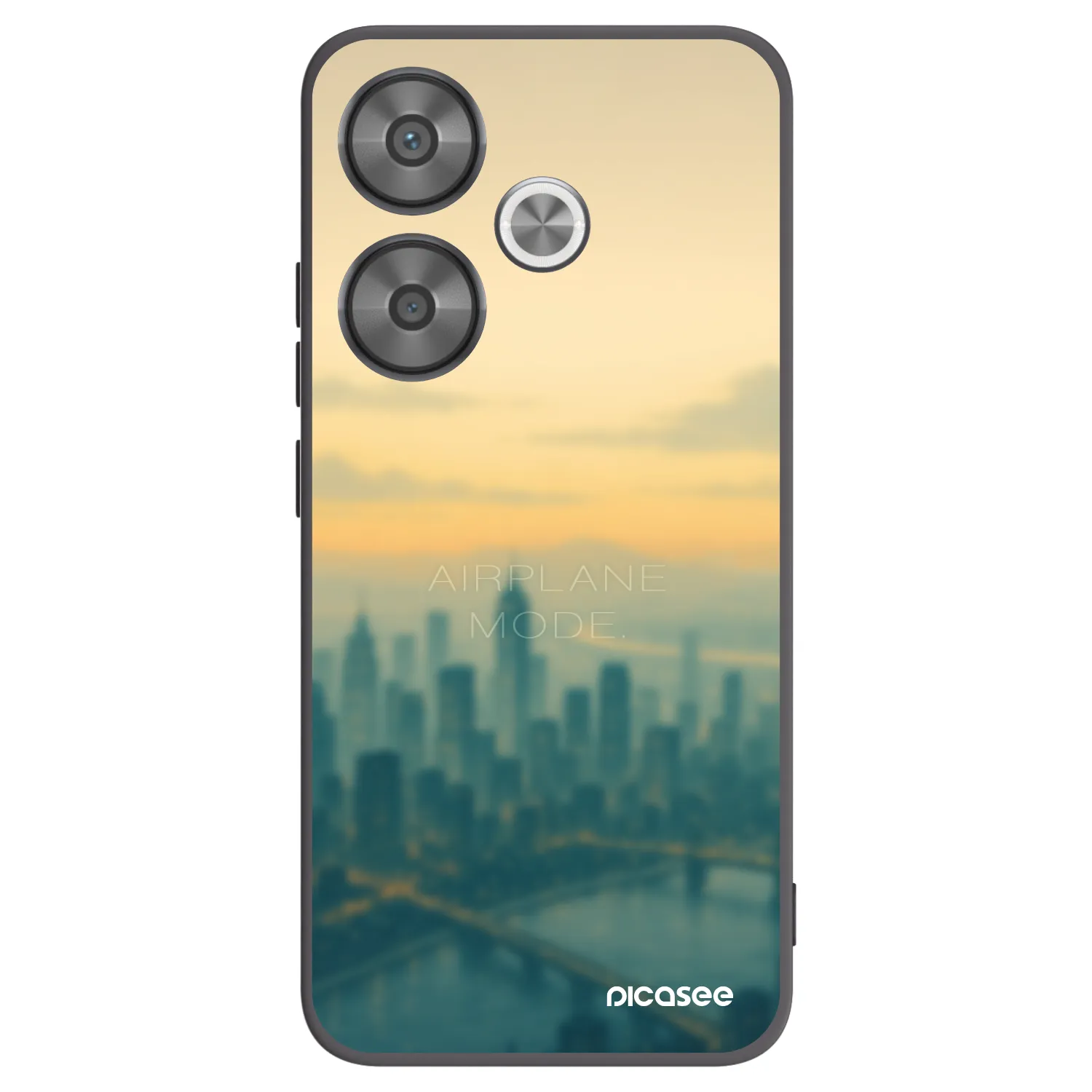 Picasee crna silikonska maskica za Xiaomi Poco F6 - Airplane mode