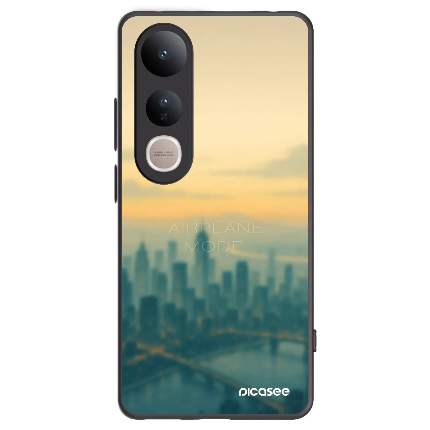 Picasee crna silikonska maskica za Vivo V50 Lite 5G - Airplane mode