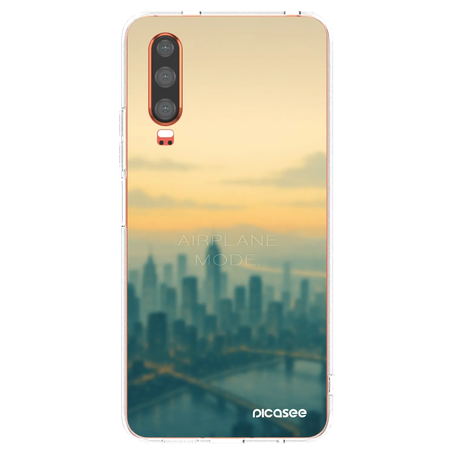 Picasee silikonska prozirna maskica za Huawei P30 - Airplane mode