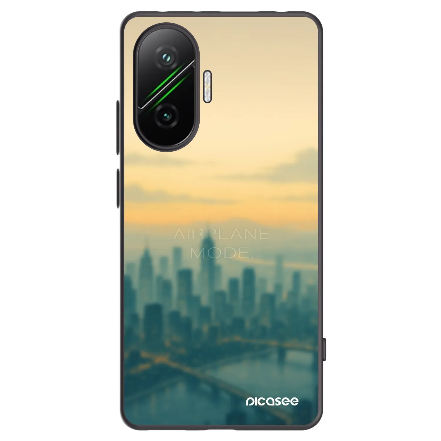 Picasee crna silikonska maskica za Xiaomi Poco F7 Pro 5G - Airplane mode