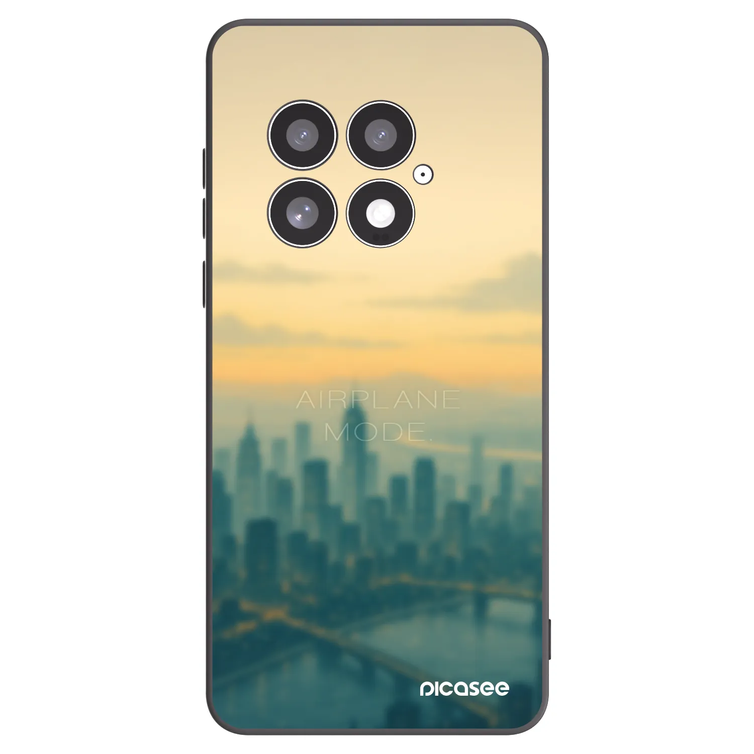 Picasee crna silikonska maskica za OnePlus 13 5G - Airplane mode