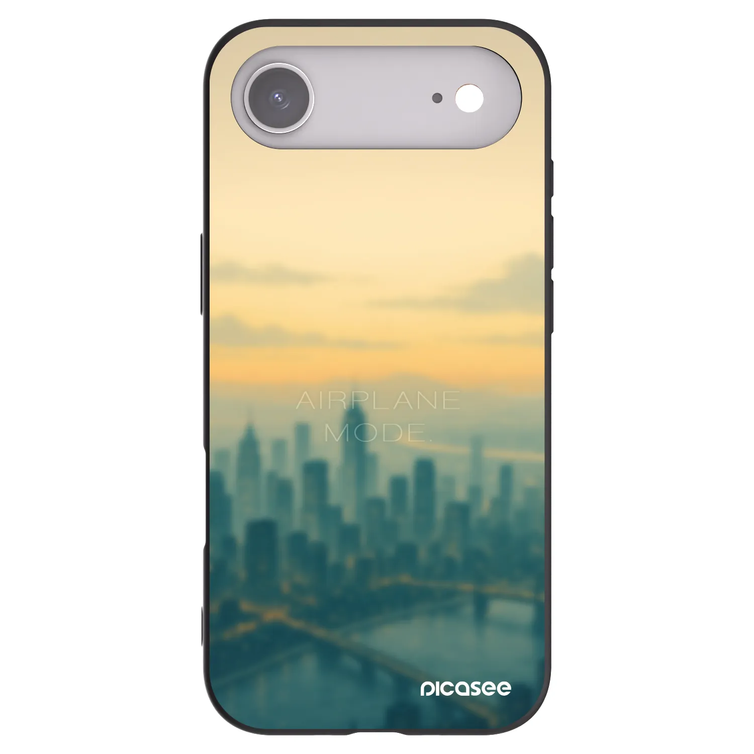 Picasee crna silikonska maskica za Apple iPhone Air - Airplane mode