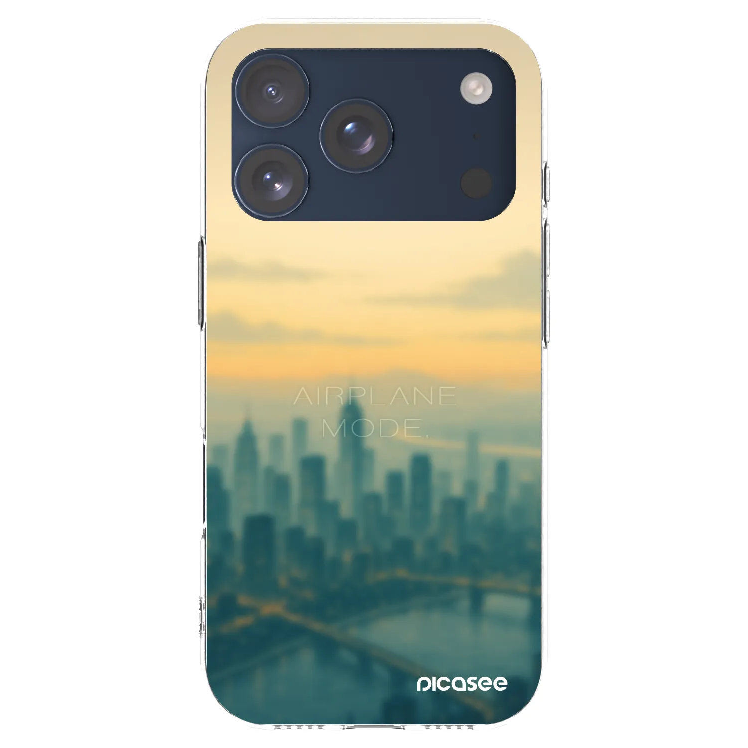 Picasee silikonska prozirna maskica za Apple iPhone 17 Pro - Airplane mode