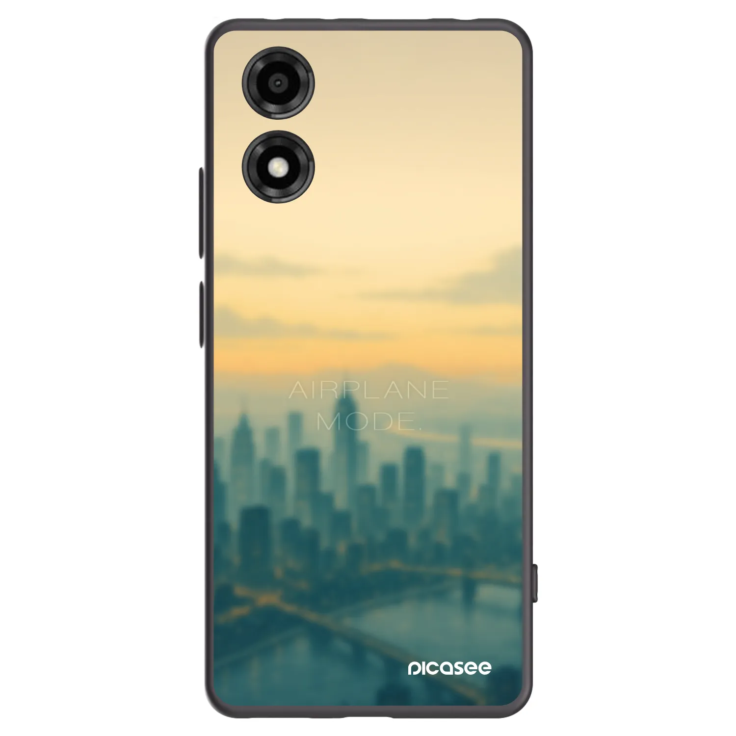 Picasee crna silikonska maskica za Motorola Moto E14 - Airplane mode