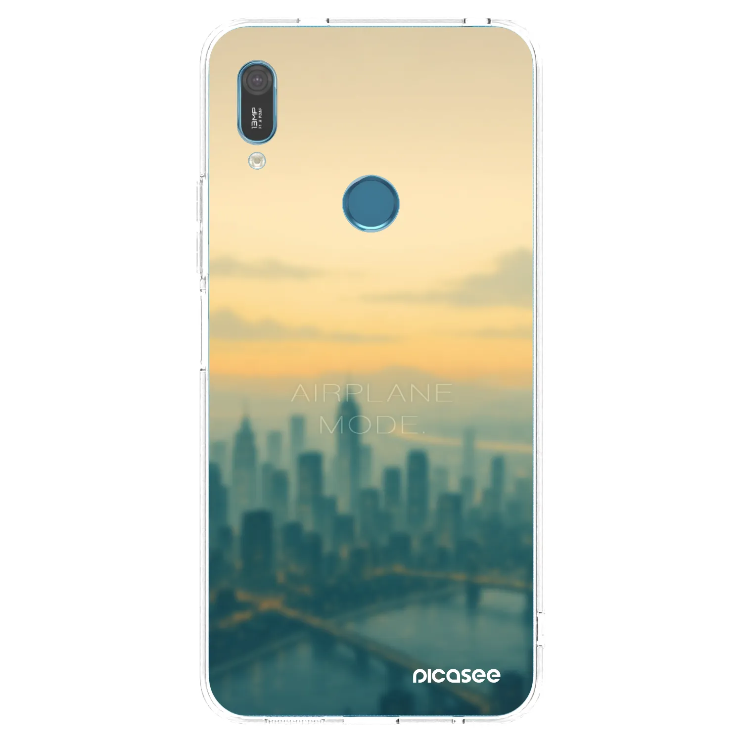 Picasee silikonska prozirna maskica za Huawei Y6 2019 - Airplane mode