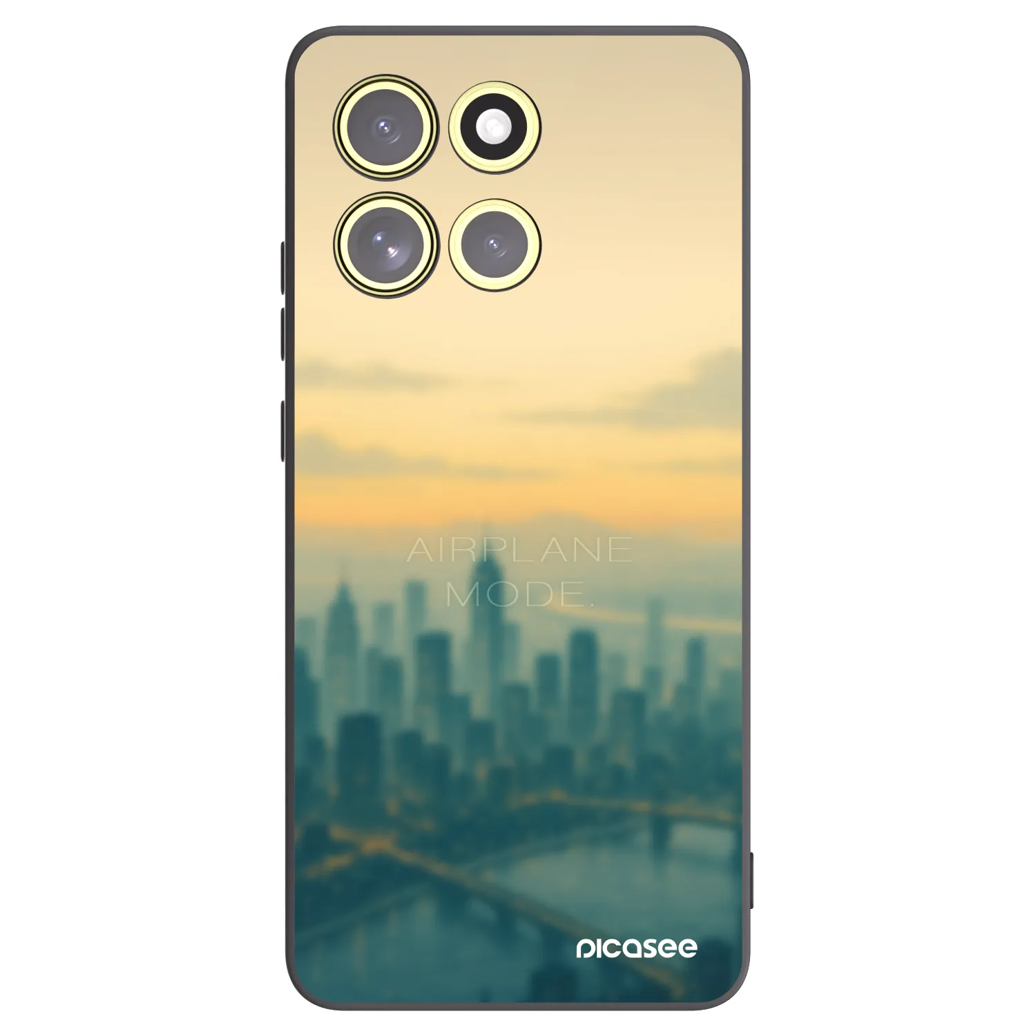 Picasee crna silikonska maskica za Motorola Moto G86 5G - Airplane mode