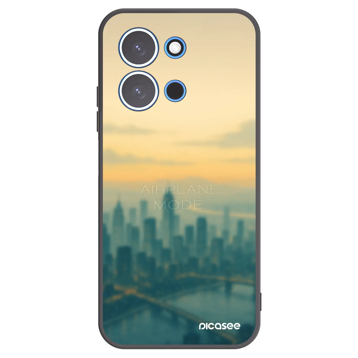 Picasee crna silikonska maskica za Xiaomi Redmi 15C 4G - Airplane mode