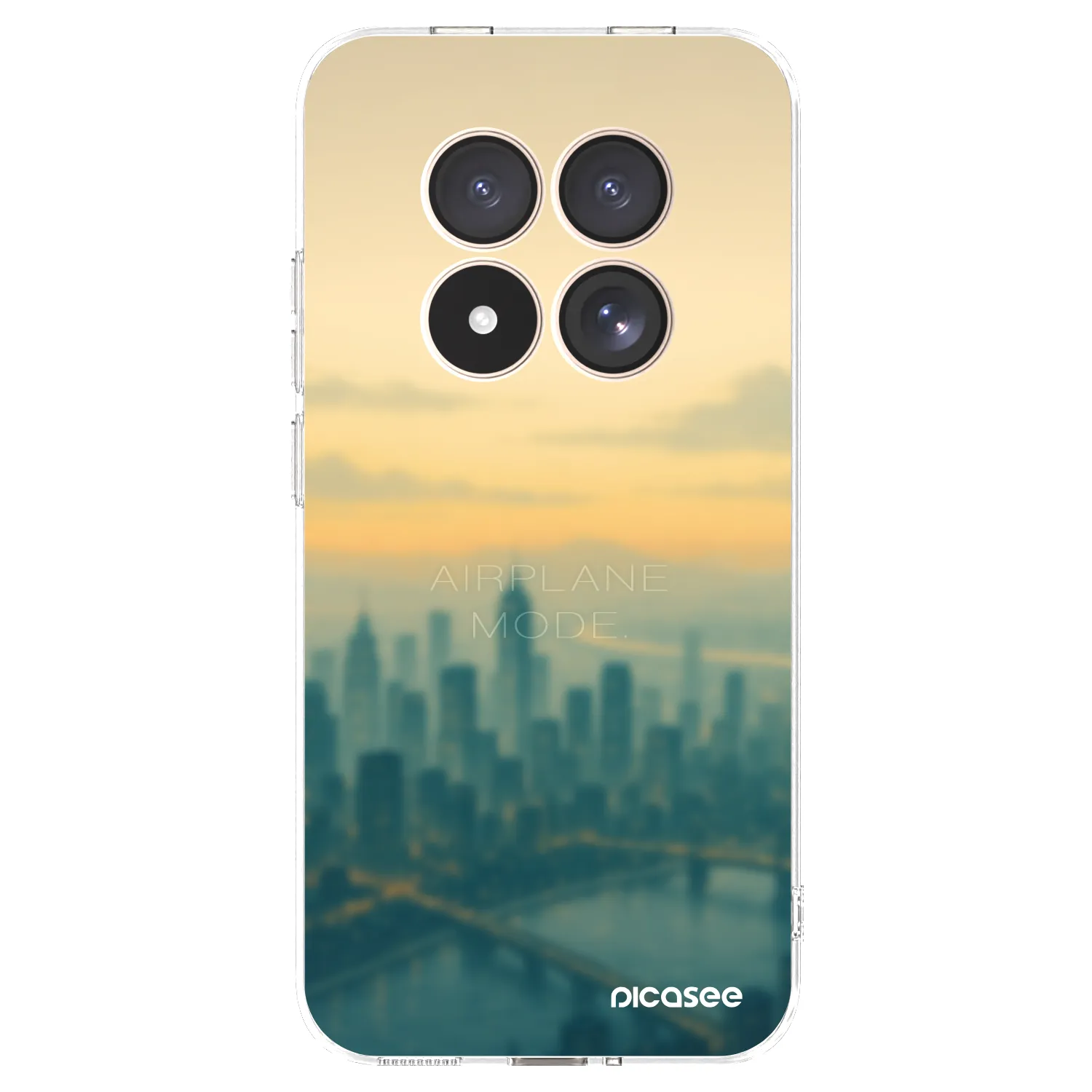 Picasee silikonska prozirna maskica za Xiaomi Redmi Note 15 Pro 4G - Airplane mode