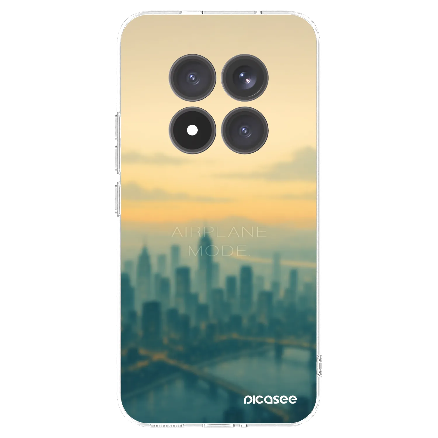 Picasee silikonska prozirna maskica za Xiaomi Redmi Note 15 Pro+ - Airplane mode