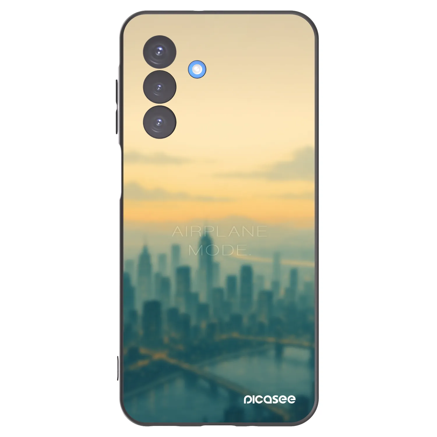 Picasee crna silikonska maskica za Samsung Galaxy A17 5G - Airplane mode