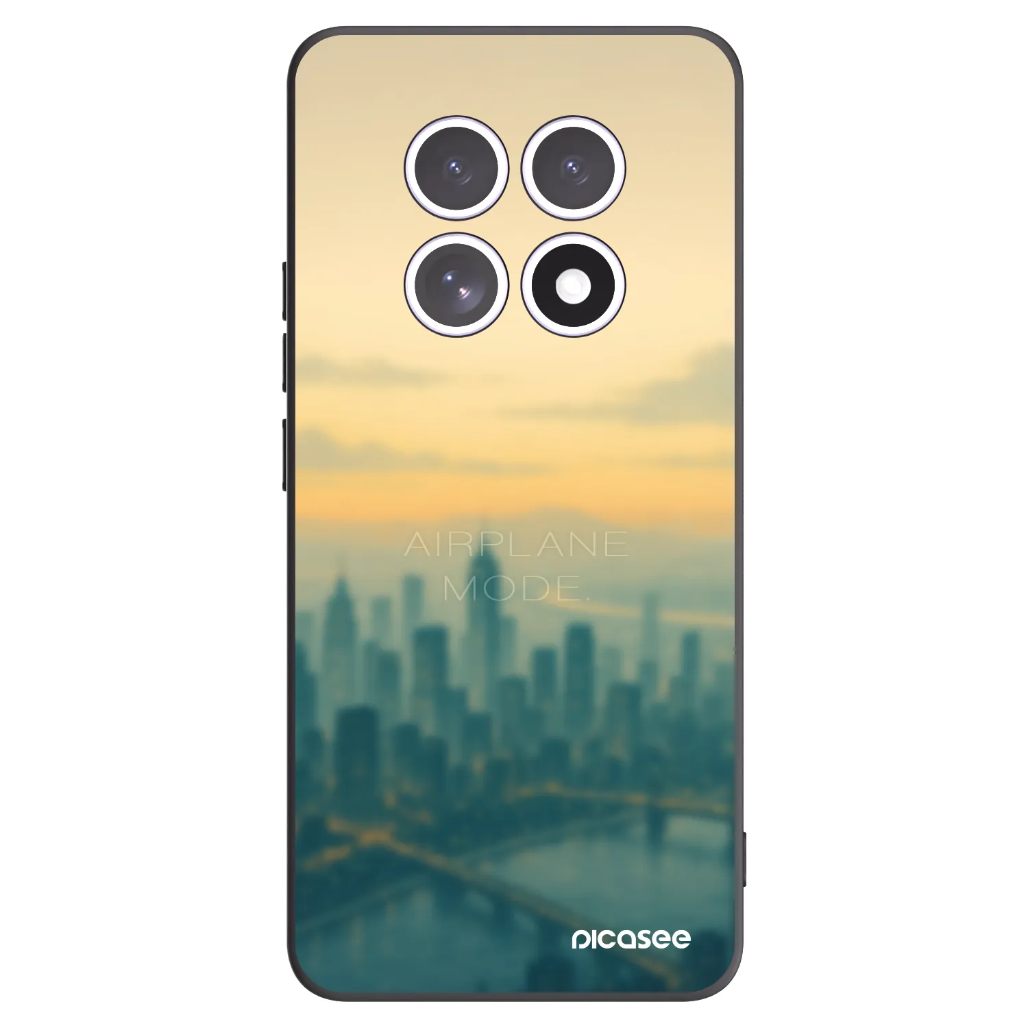 Picasee crna silikonska maskica za Xiaomi Redmi Note 15 - Airplane mode