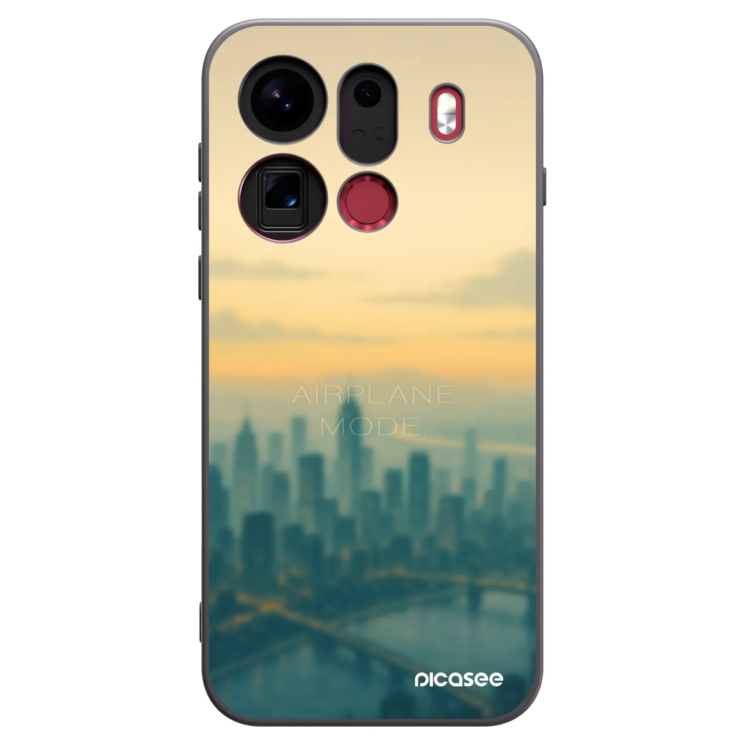 Picasee crna silikonska maskica za OPPO Find X9 Pro - Airplane mode