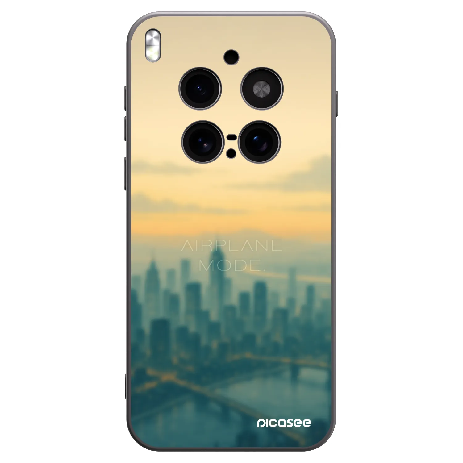 Picasee crna silikonska maskica za Vivo X300 Pro - Airplane mode