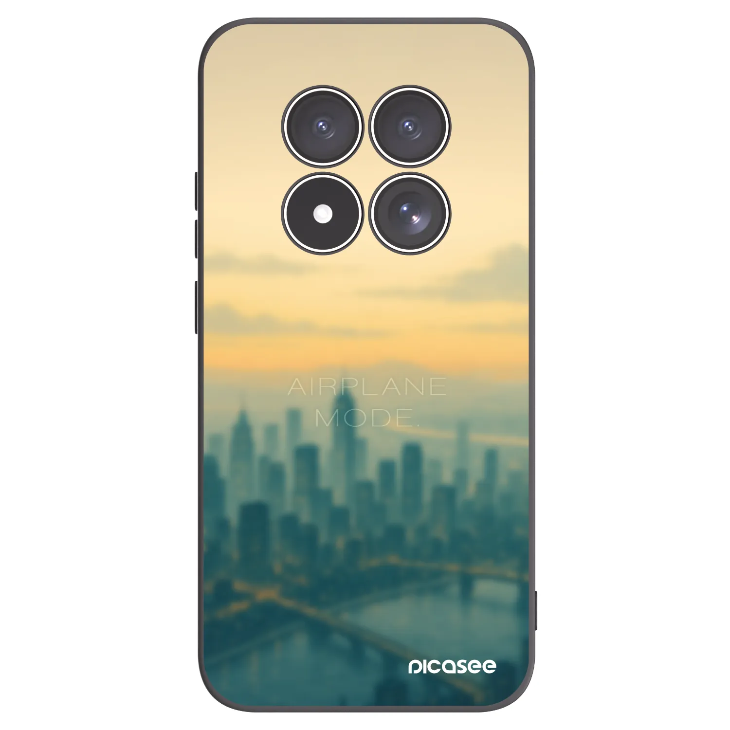 Picasee crna silikonska maskica za Xiaomi Redmi Note 15 Pro 5G - Airplane mode