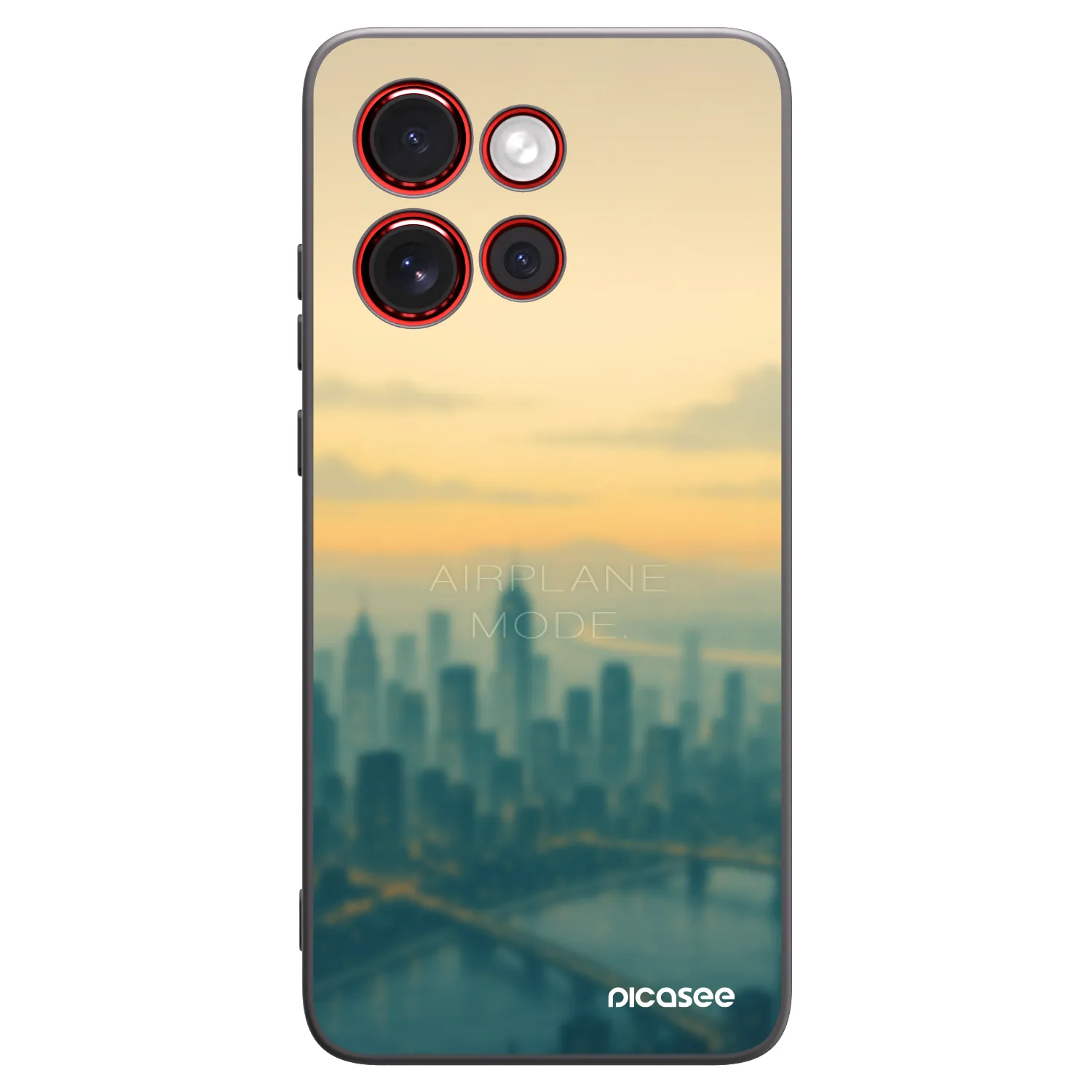 Picasee crna silikonska maskica za Motorola Edge 60 Neo 5G - Airplane mode