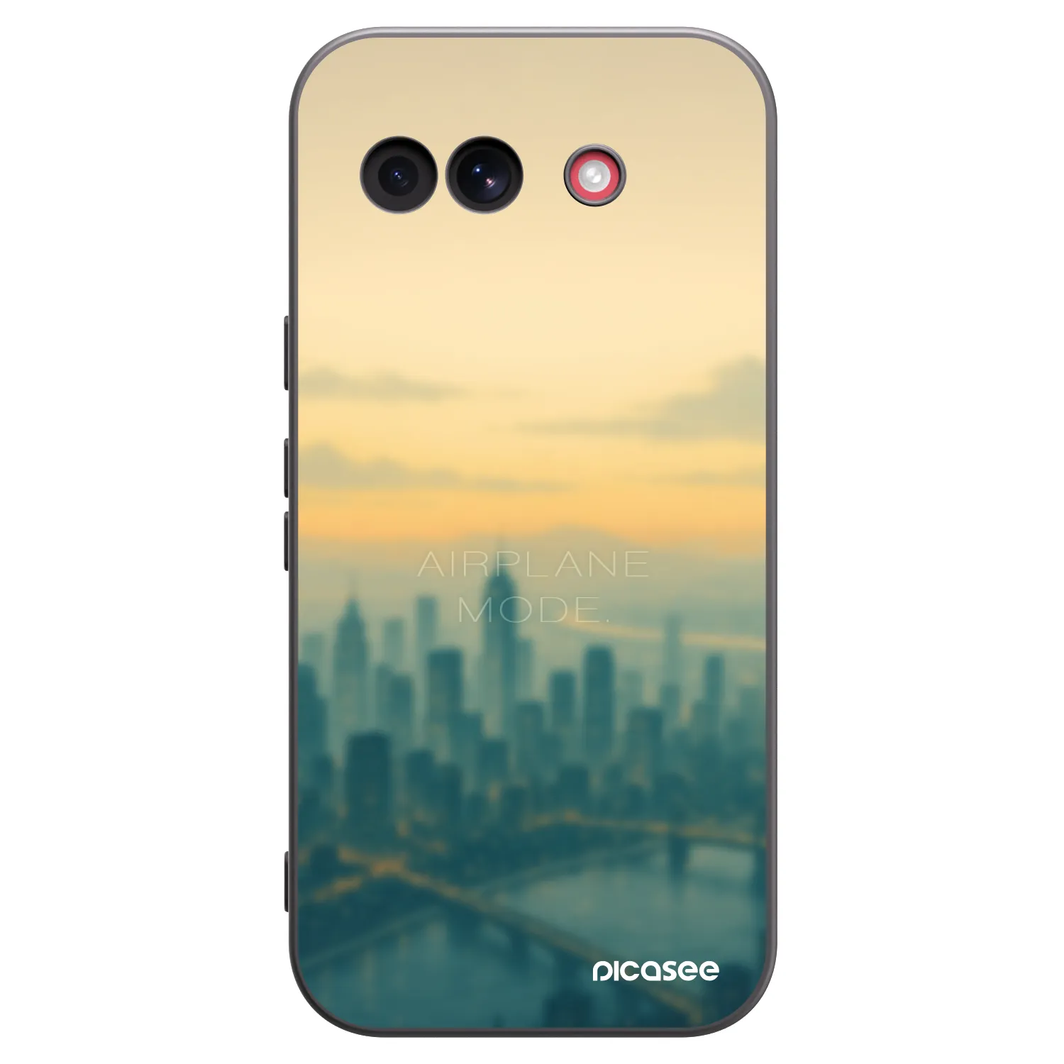 Picasee crna silikonska maskica za Google Pixel 10a - Airplane mode