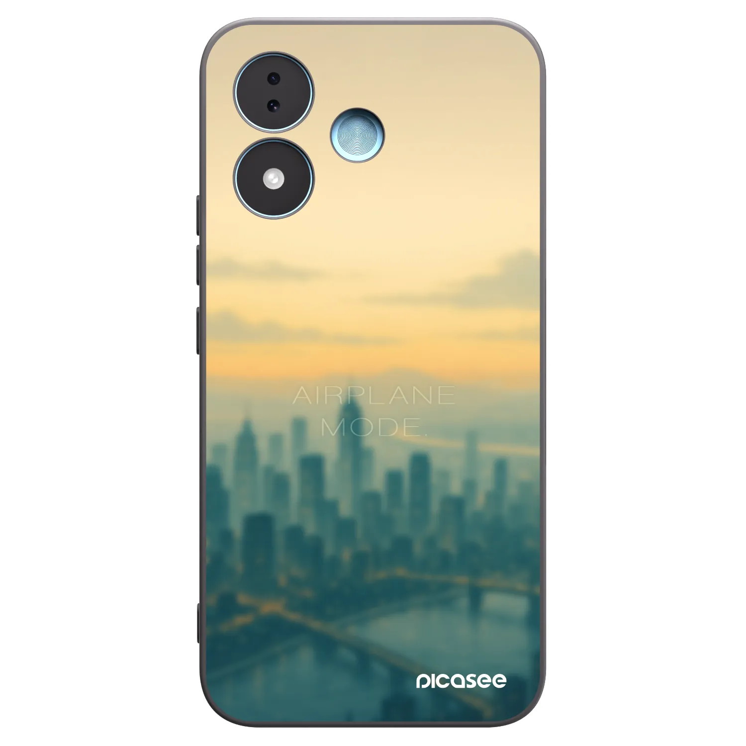 Picasee crna silikonska maskica za Xiaomi Redmi Note 17 5G - Airplane mode
