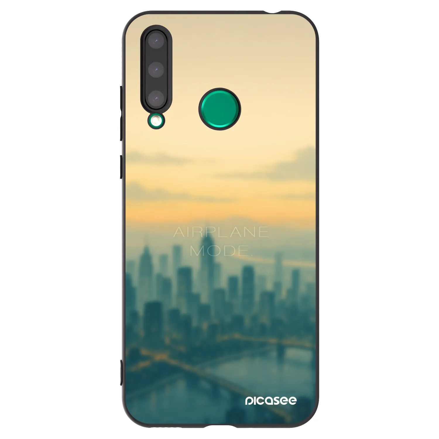 Picasee crna silikonska maskica za Honor 20 Lite - Airplane mode