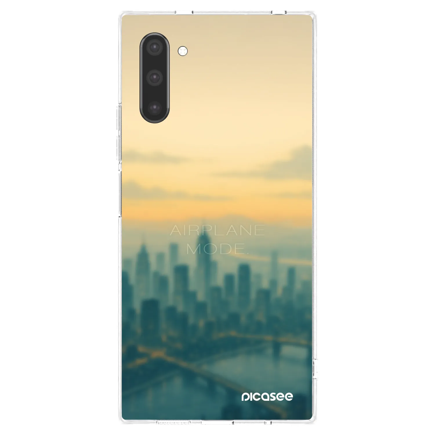 Picasee silikonska prozirna maskica za Samsung Galaxy Note 10 N970F - Airplane mode