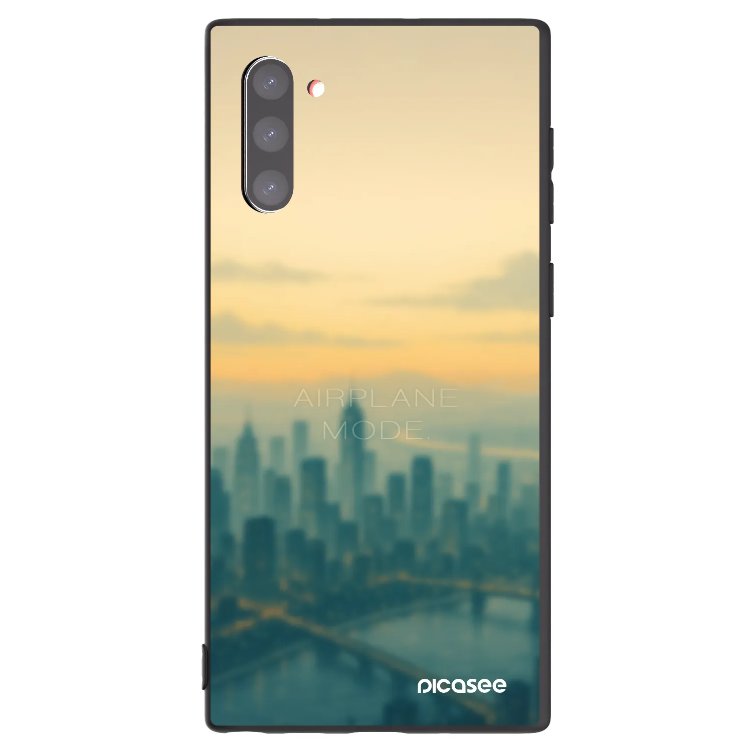 Picasee crna silikonska maskica za Samsung Galaxy Note 10 N970F - Airplane mode