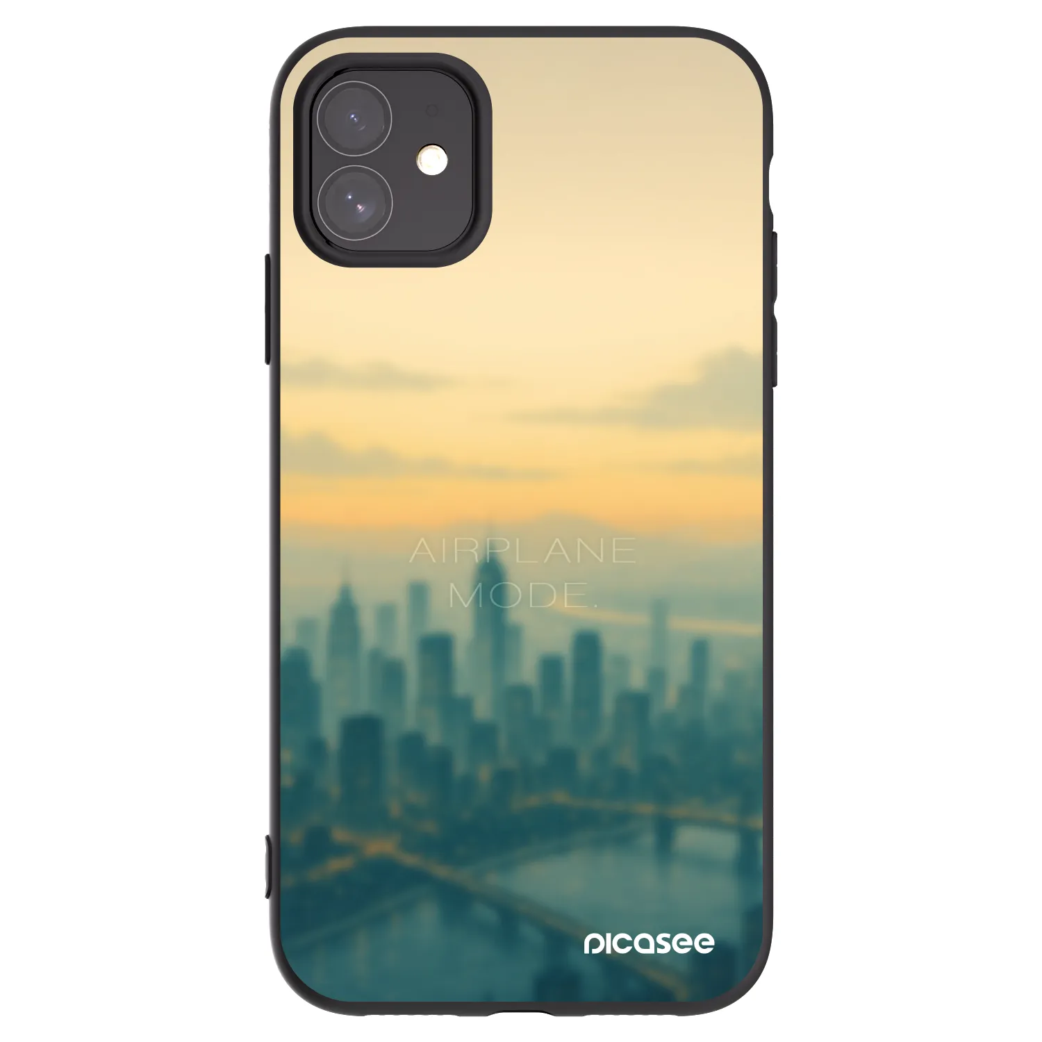 Picasee crna silikonska maskica za Apple iPhone 11 - Airplane mode
