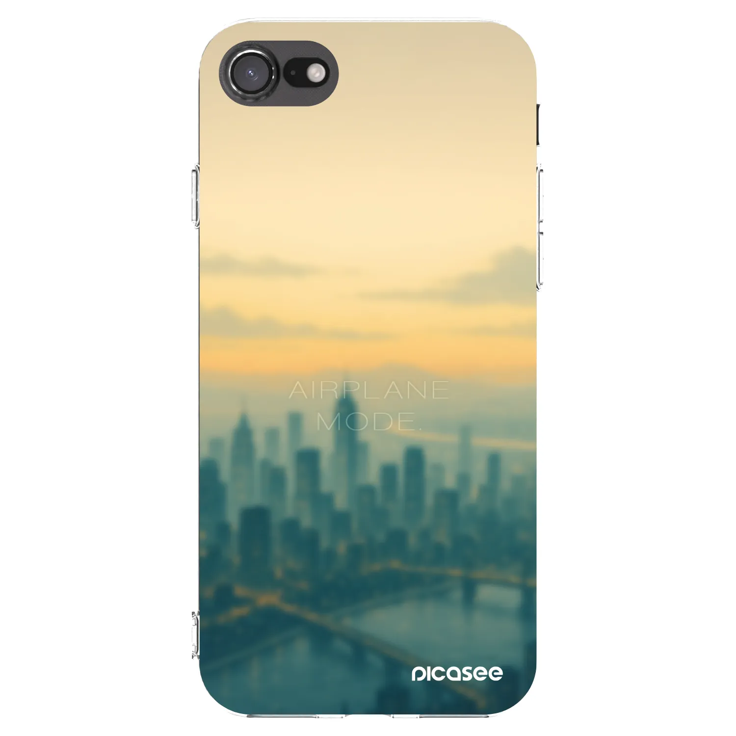 Picasee silikonska prozirna maskica za Apple iPhone 8 - Airplane mode