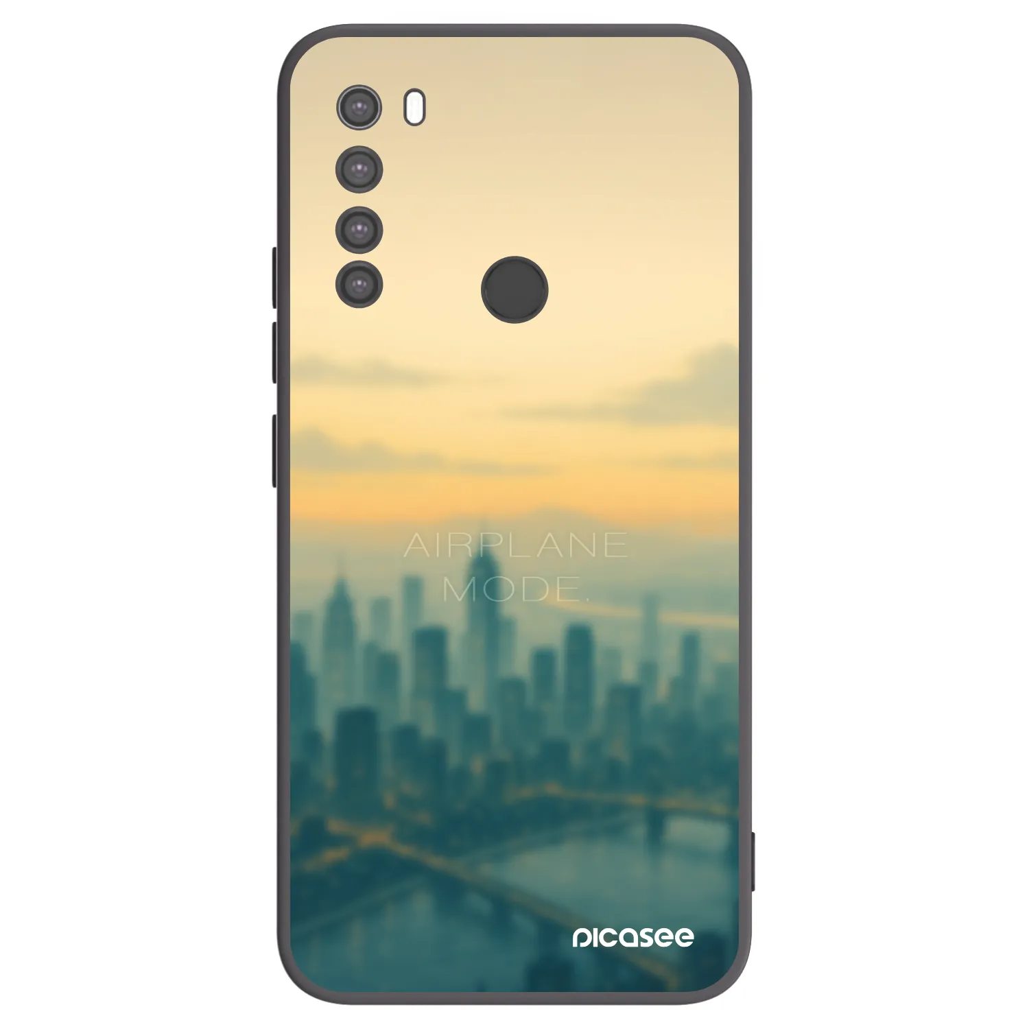 Picasee crna silikonska maskica za Xiaomi Redmi Note 8 - Airplane mode