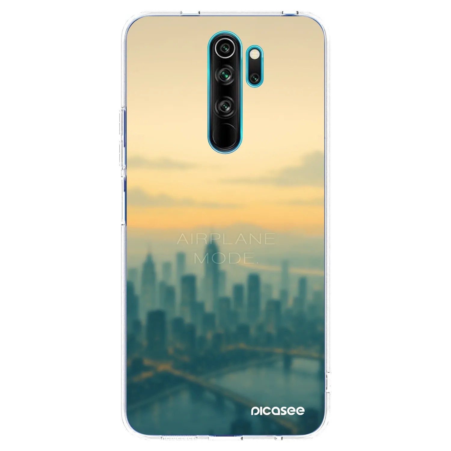 Picasee silikonska prozirna maskica za Xiaomi Redmi Note 8 Pro - Airplane mode