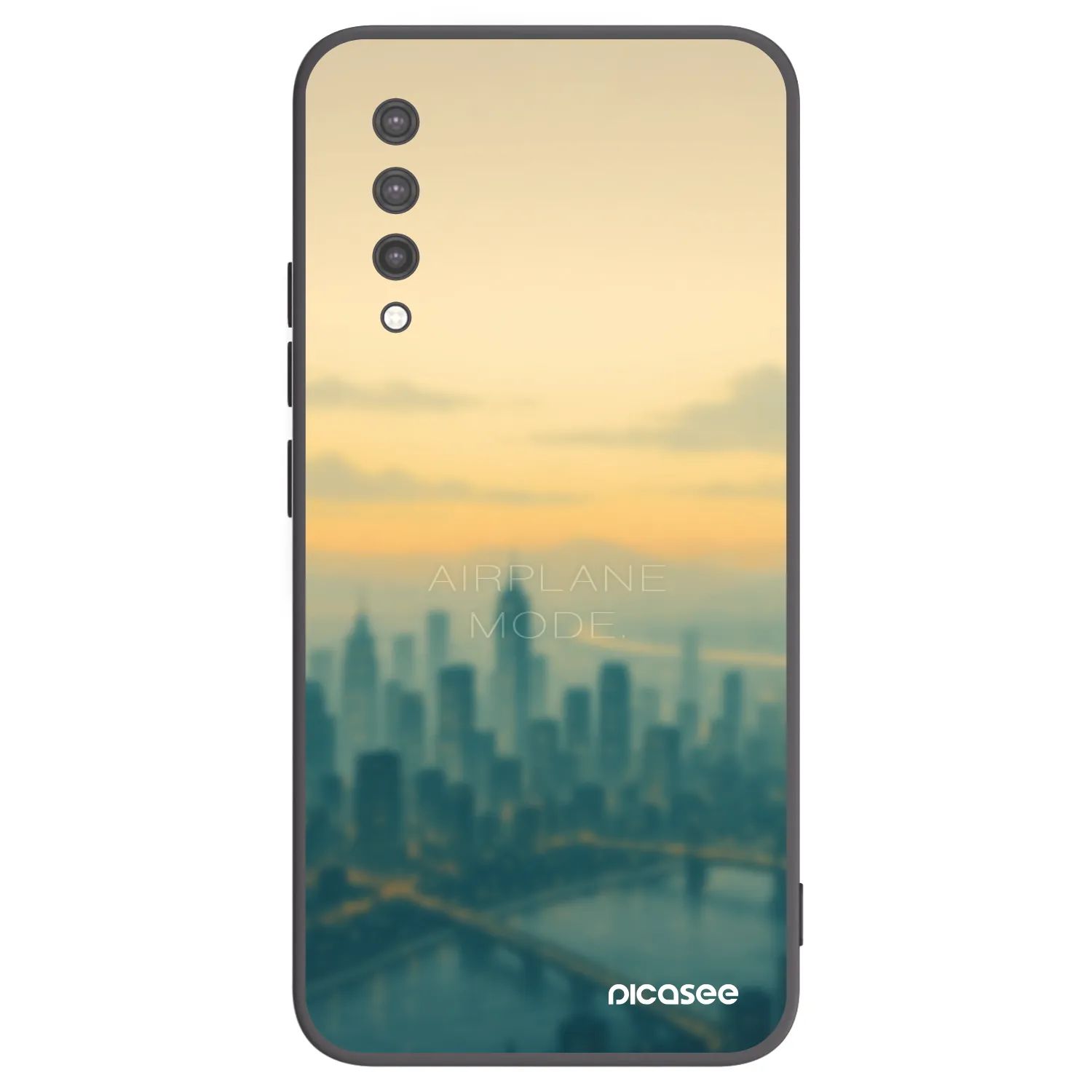 Picasee crna silikonska maskica za Xiaomi Mi 9 Lite - Airplane mode