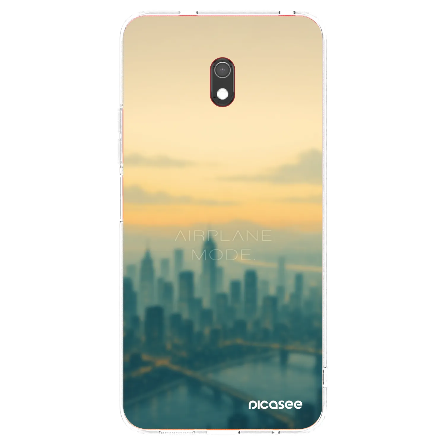Picasee silikonska prozirna maskica za Xiaomi Redmi 8A - Airplane mode